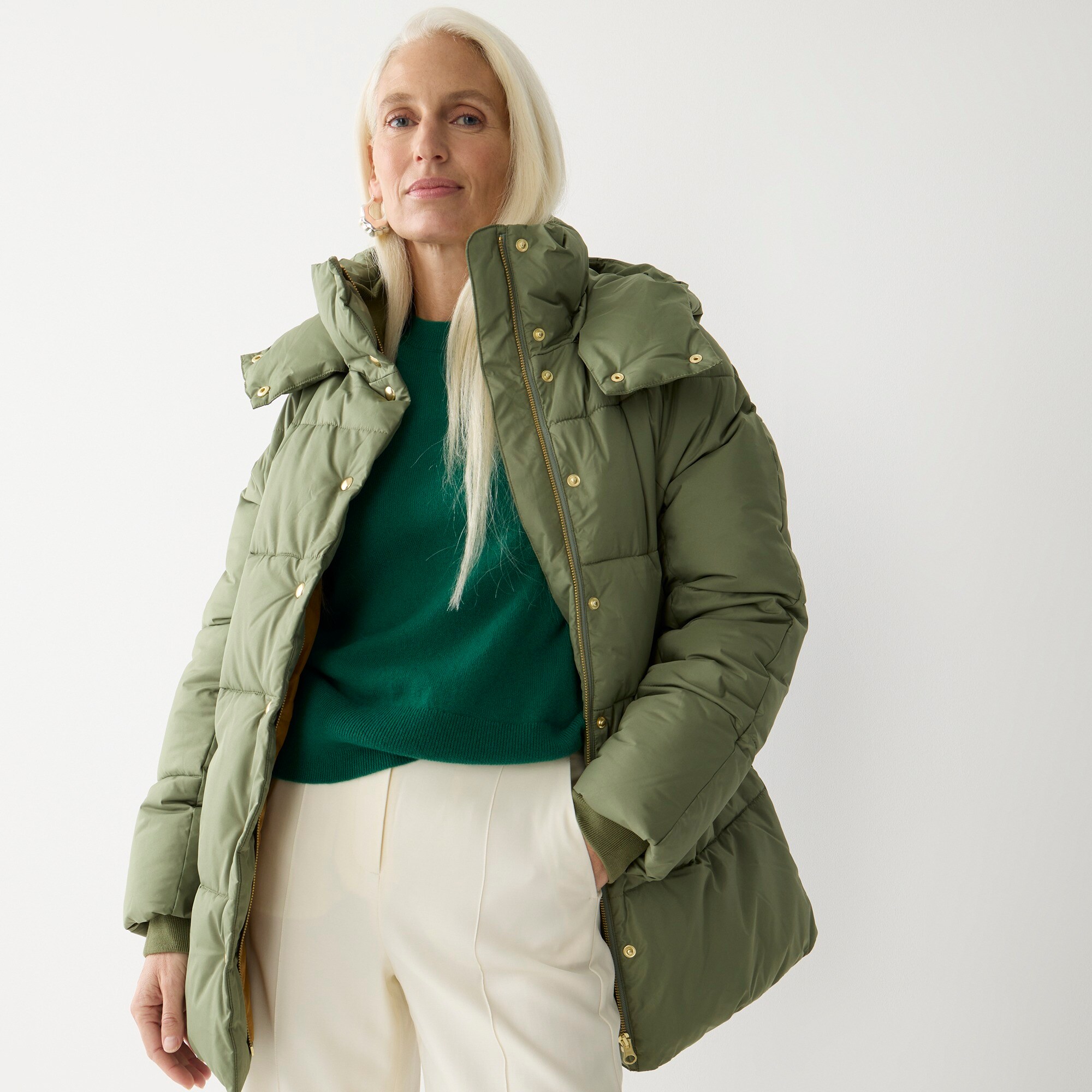 J.Crew New chateau puffer coat
