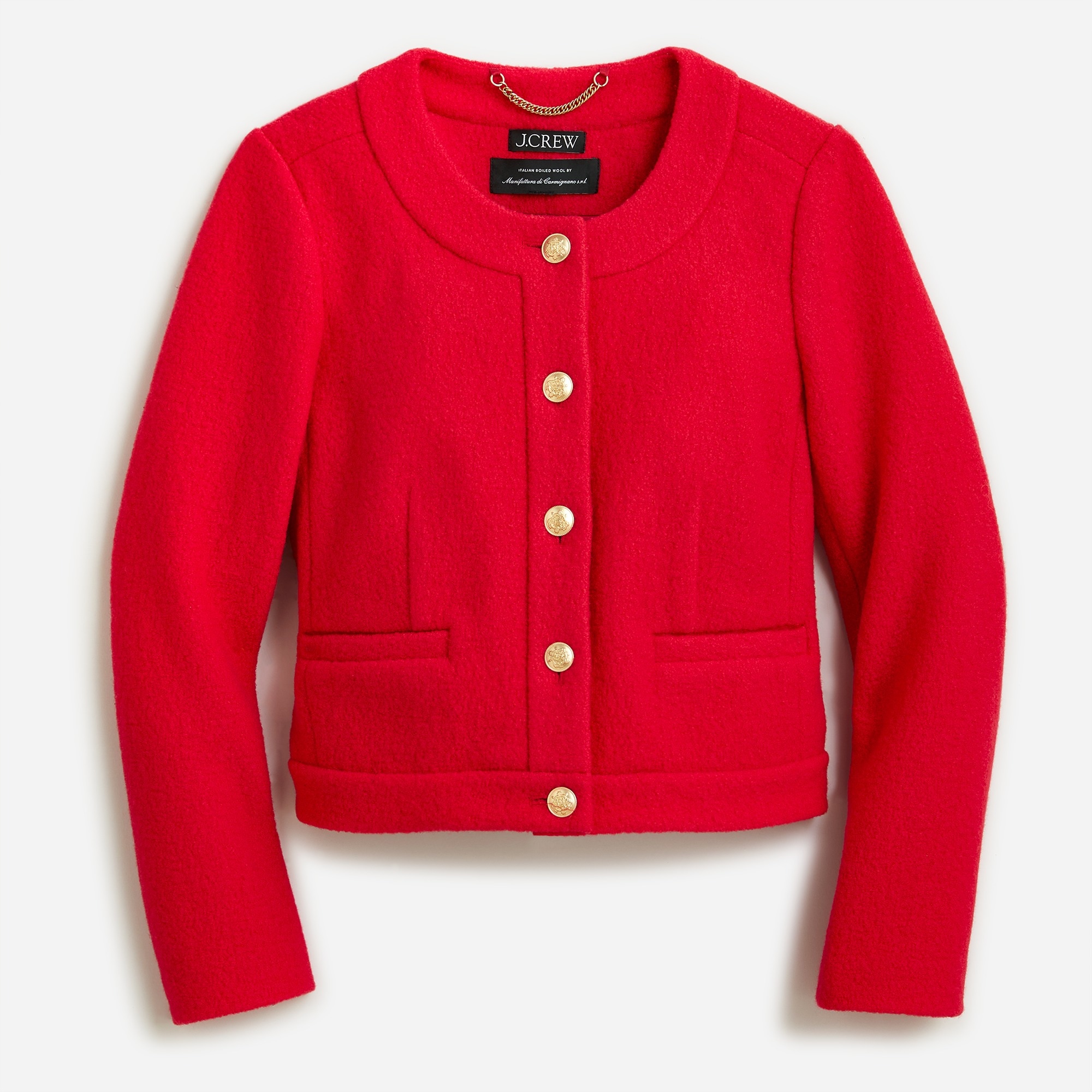 Louisa lady jacket in Italian boiled wool