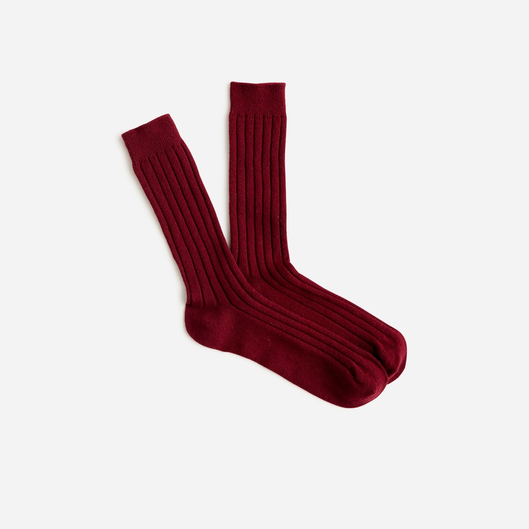 mens Ribbed cashmere-blend socks