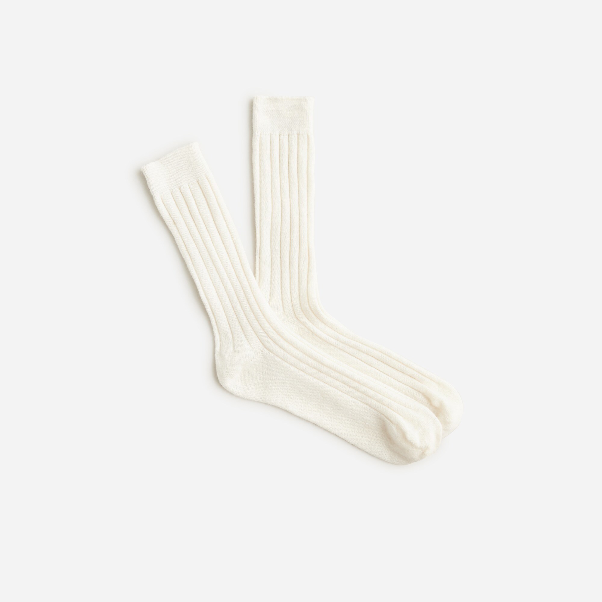 mens Ribbed cashmere-blend socks