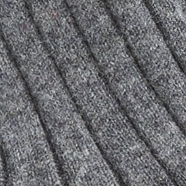 Ribbed cashmere-blend socks HTHR CHARCOAL