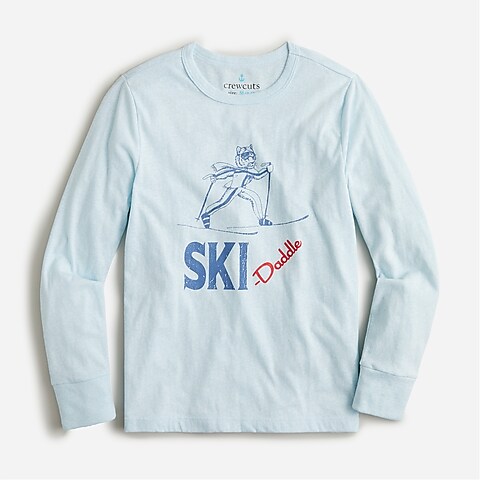 boys Kids&apos; long-sleeve &quot;ski-daddle&quot; graphic T-shirt