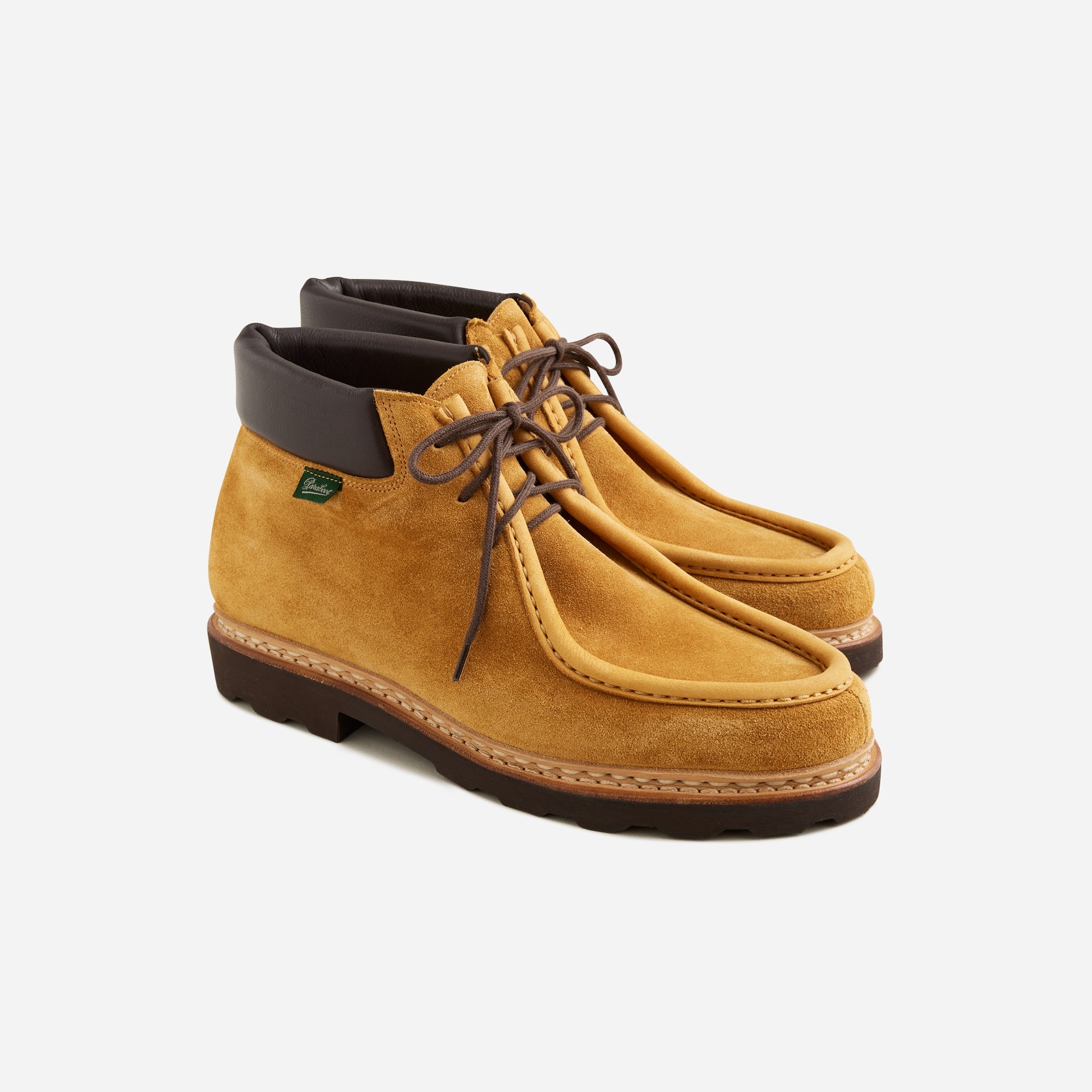 mens Paraboot X J.Crew Milly Marche derby boots in roughout suede