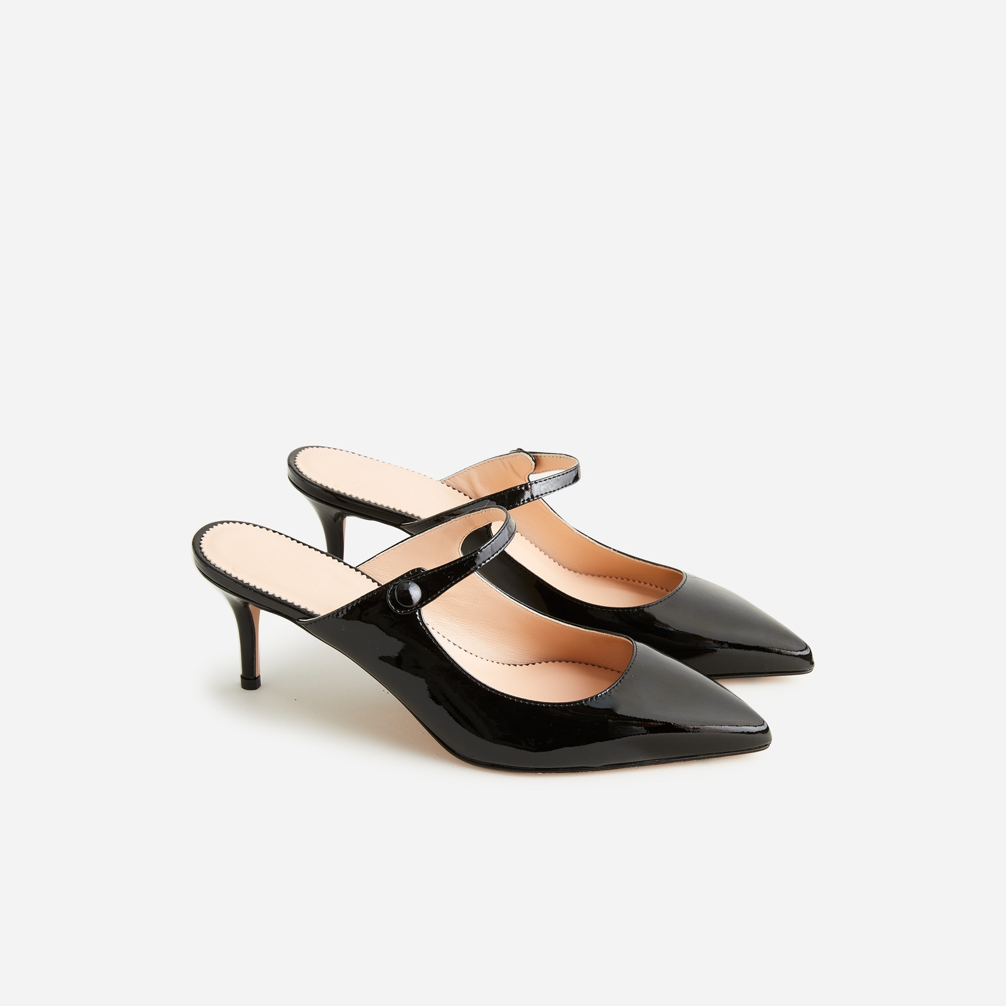 womens Colette mule heels in Italian patent leather