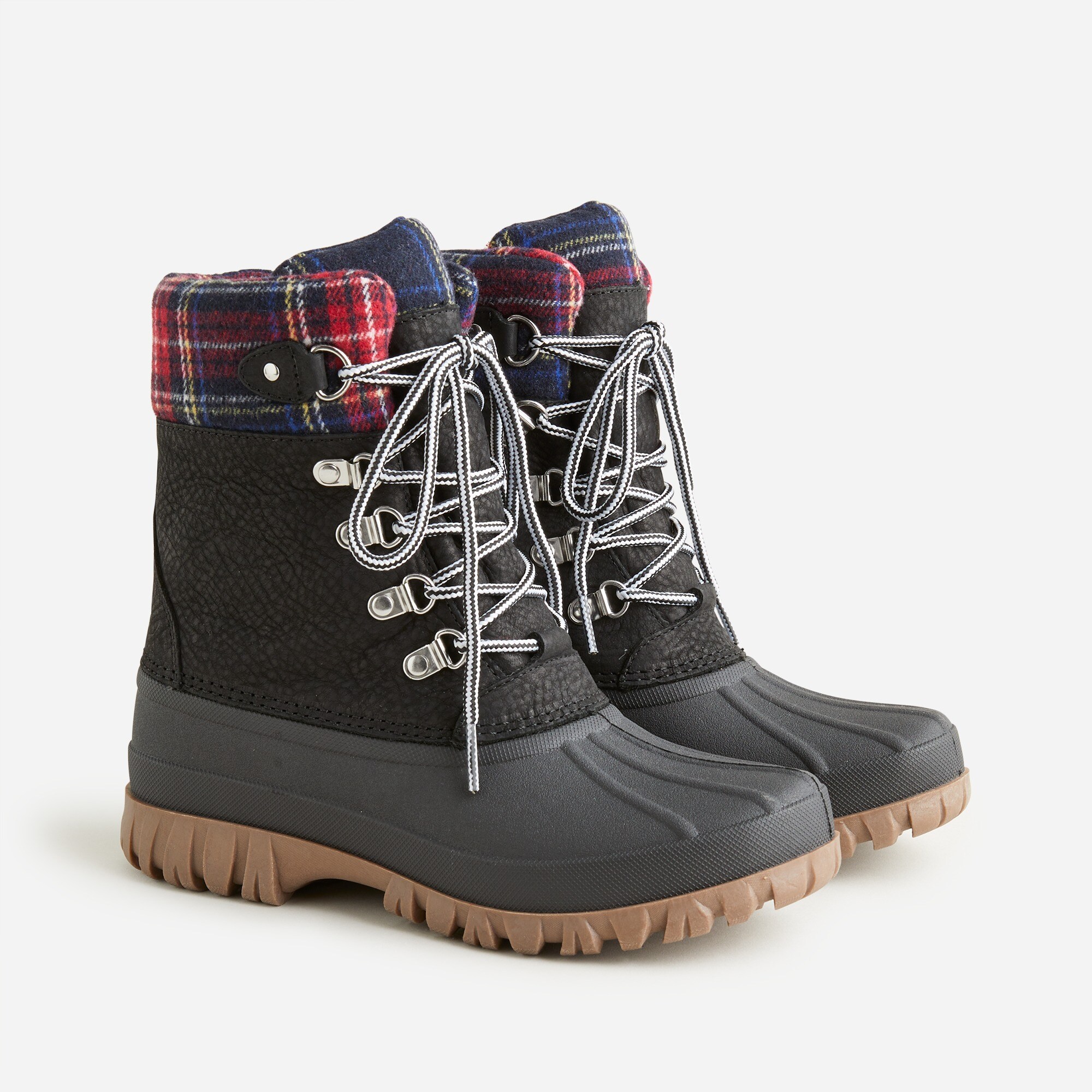Perfect Winter boots with plaid