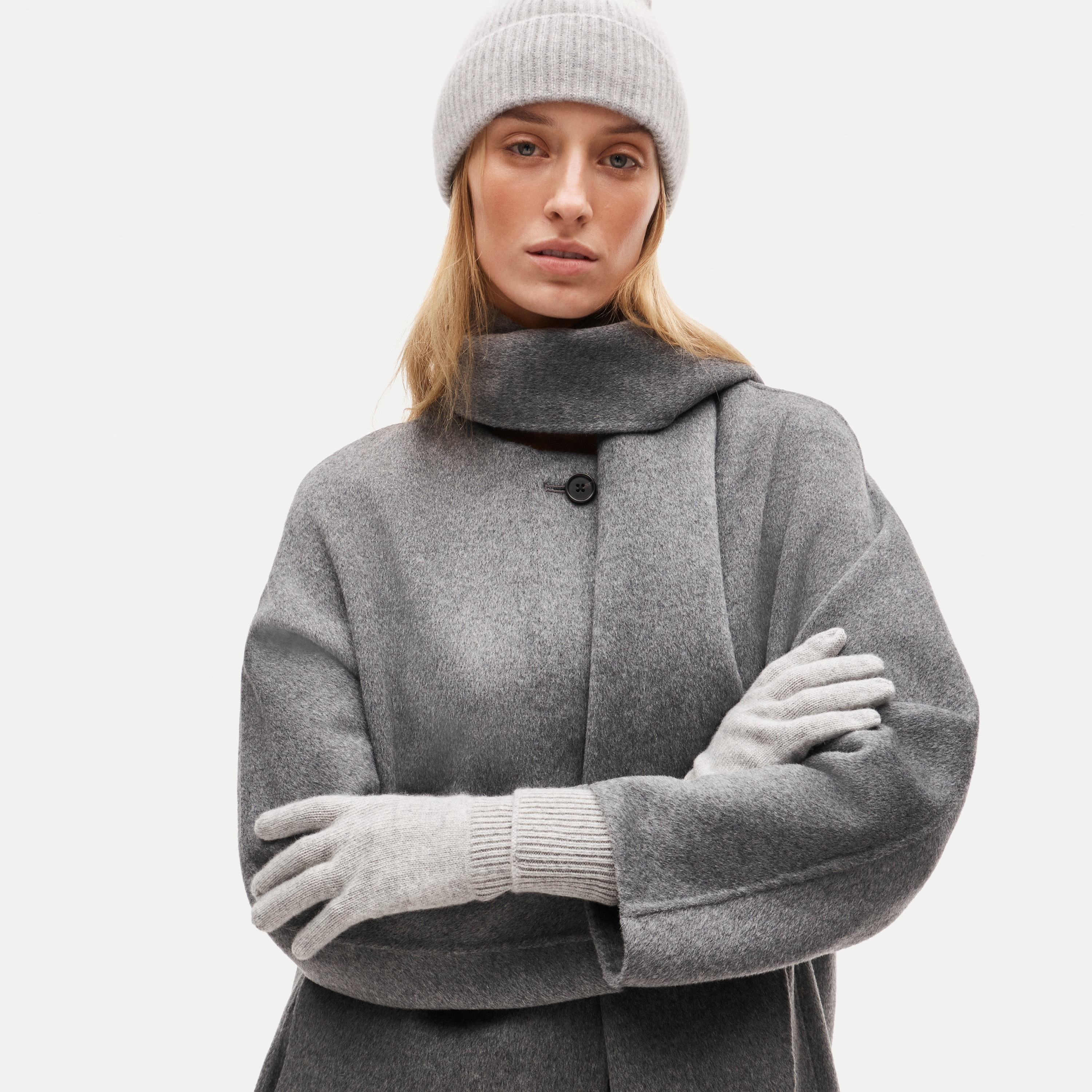 Cashmere tech-touch gloves