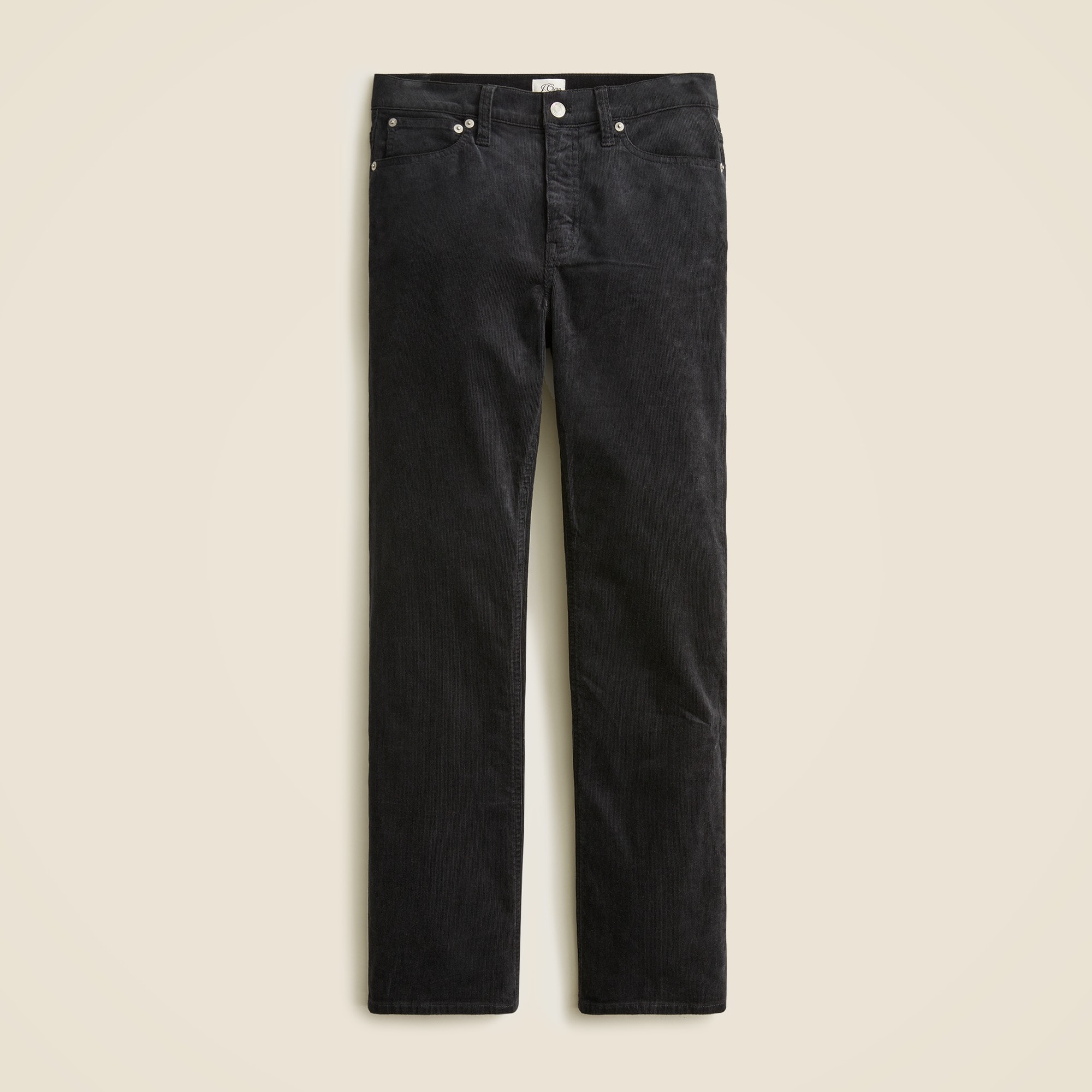 High-rise slim demi-boot pant in corduroy