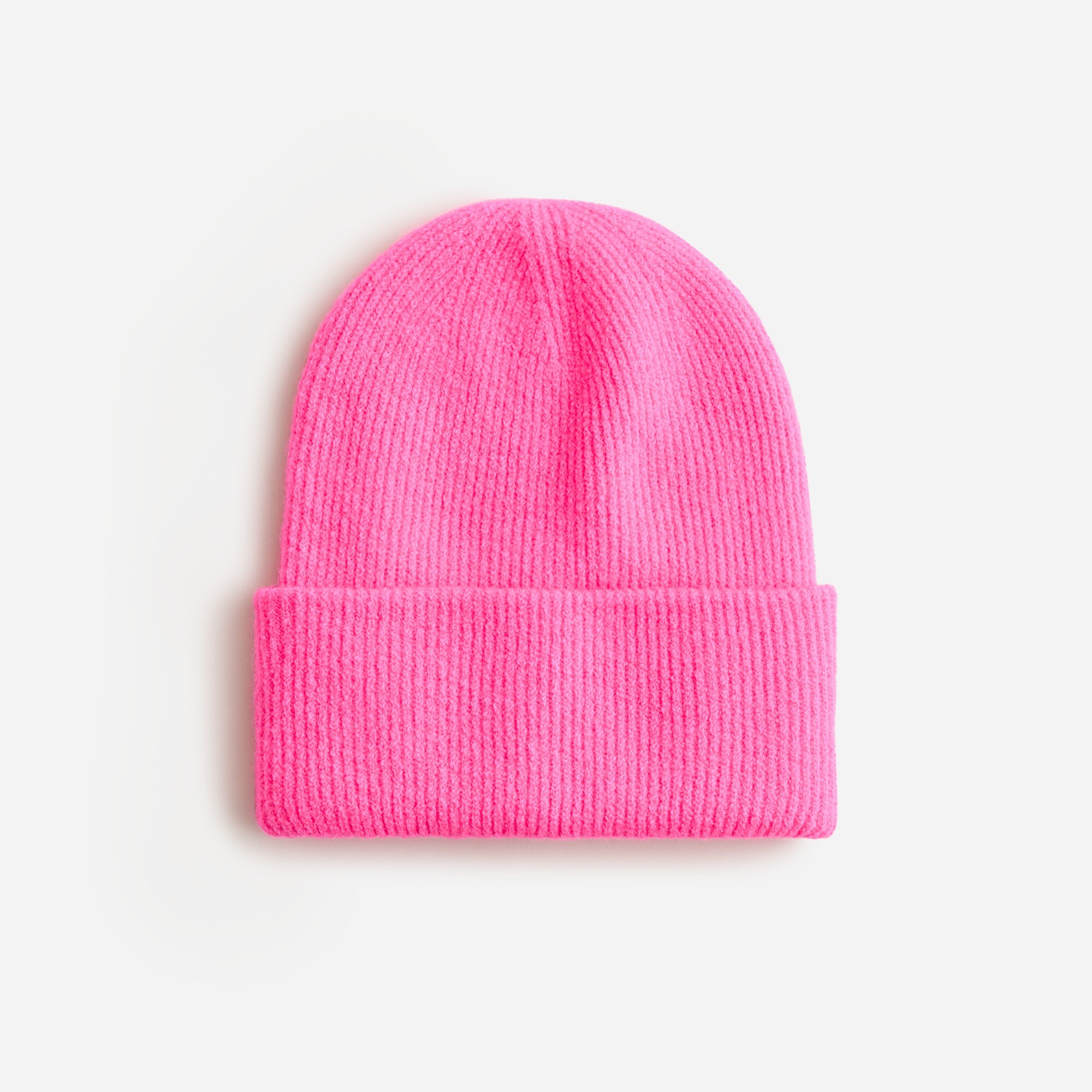 womens Ribbed beanie in Supersoft yarn
