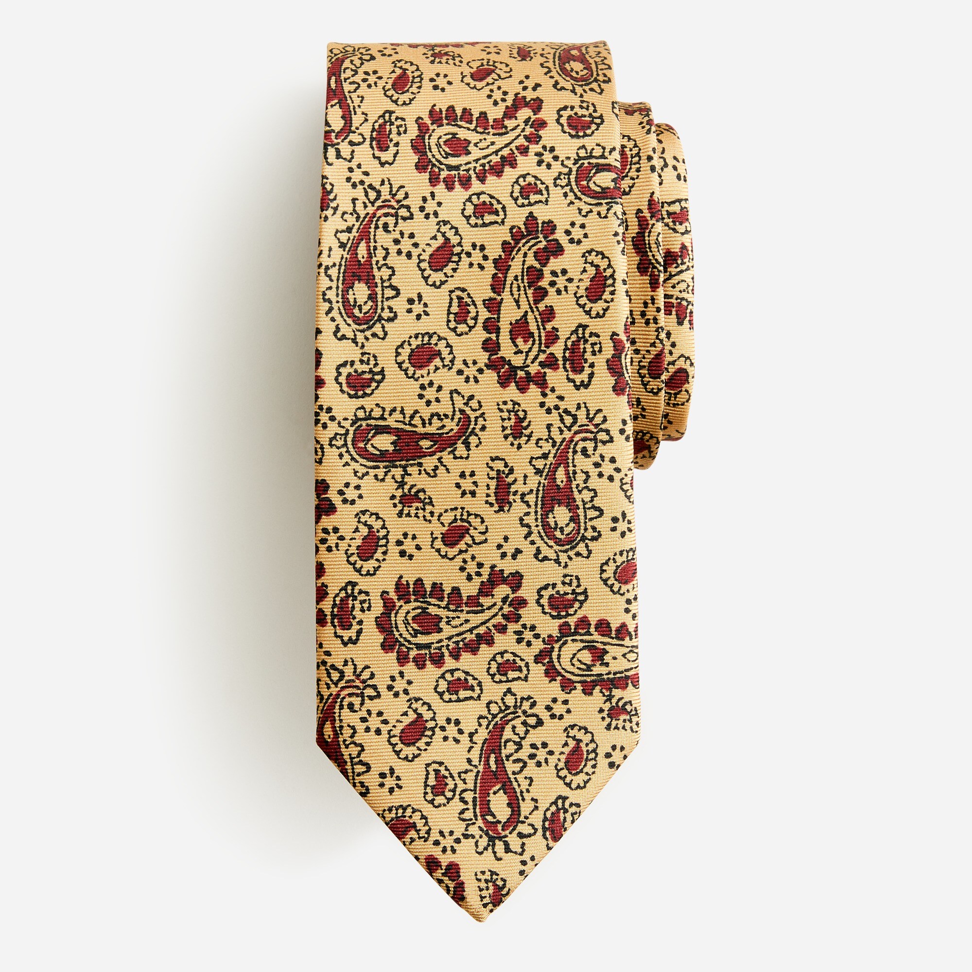 J.Crew: Italian Wool-blend Mini-paisley Tie For Men