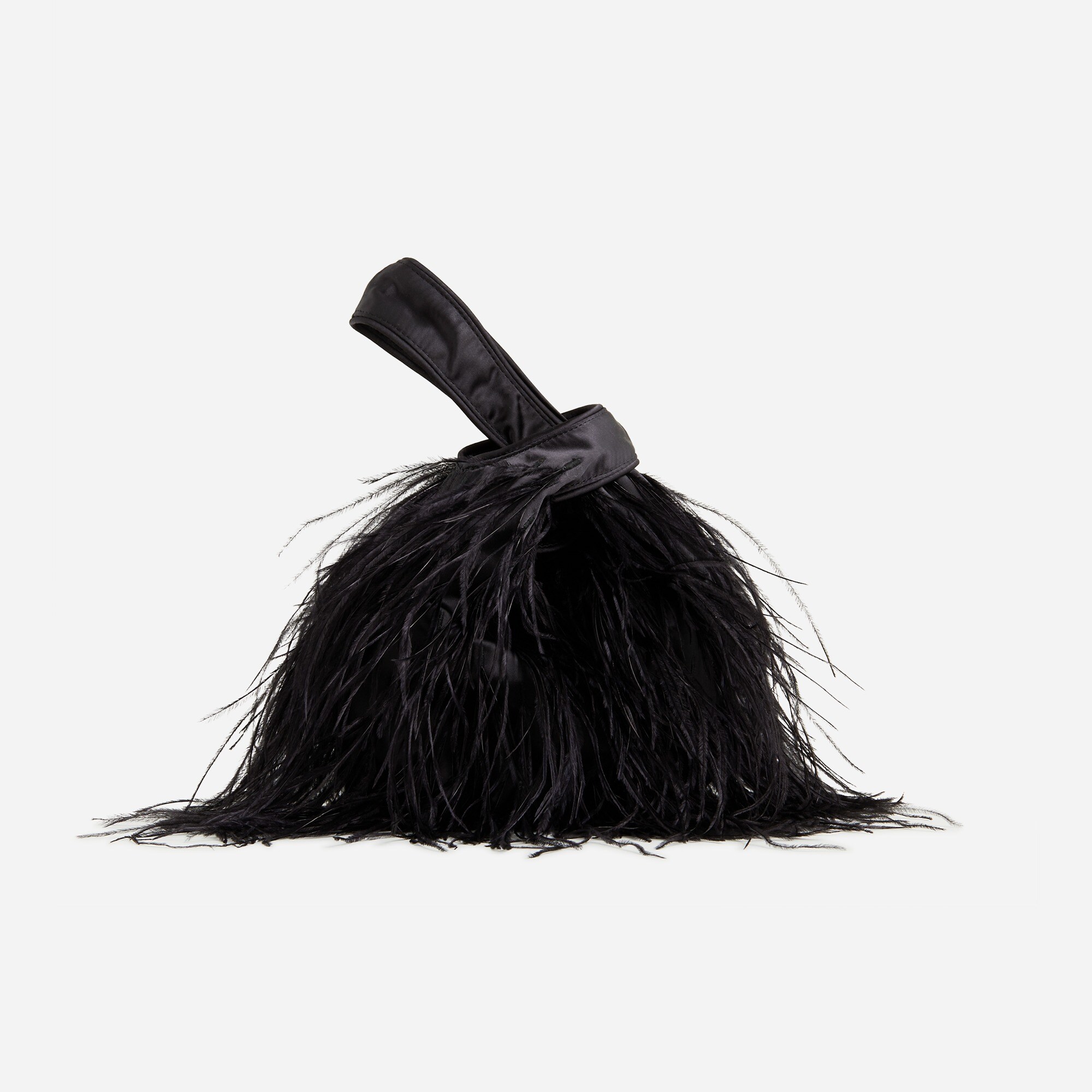 Santorini bag with feathers