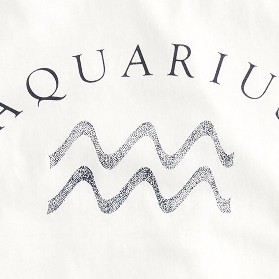 Broken-in jersey &quot;Aquarius&quot; T-shirt WHITE j.crew: broken-in jersey &quot;aquarius&quot; t-shirt for women