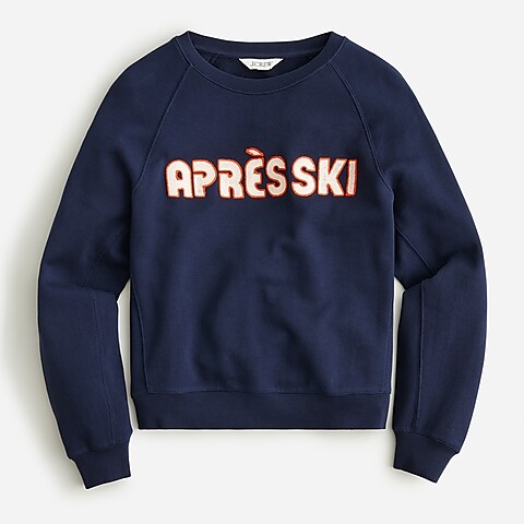 womens Apres-ski crewneck sweatshirt