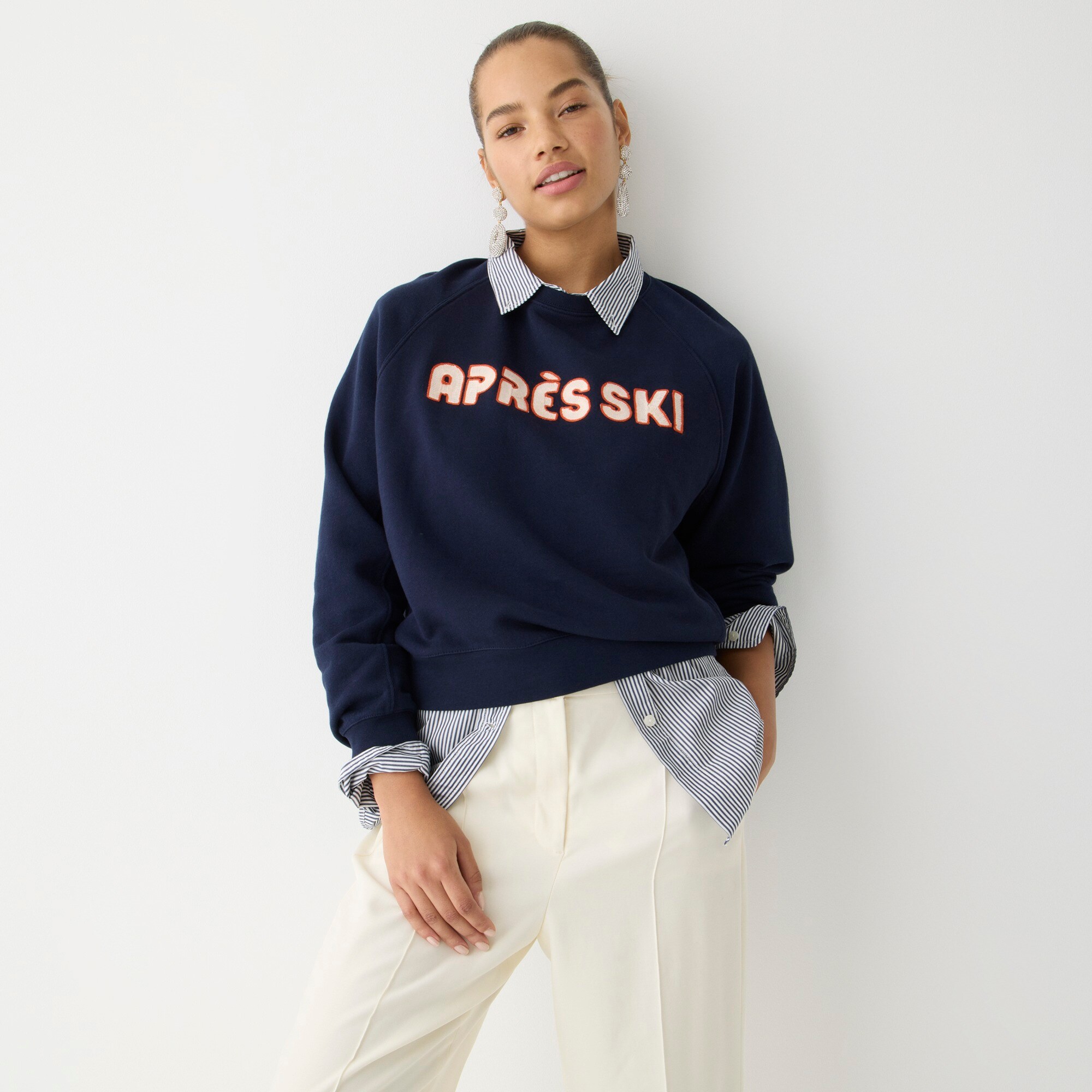 J.Crew Apresski Crewneck Sweatshirt For Women