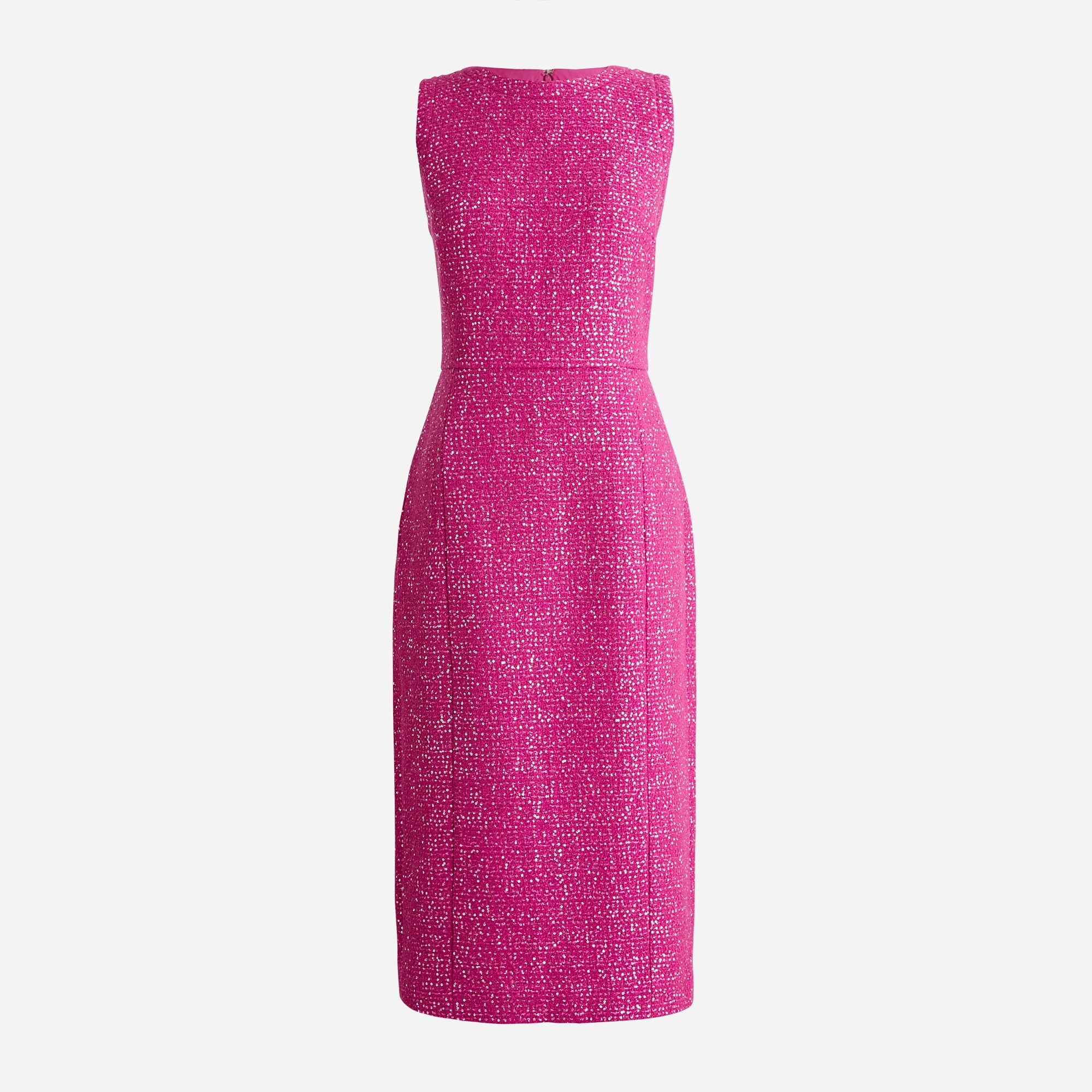 Sheath dress in sequin tweed
