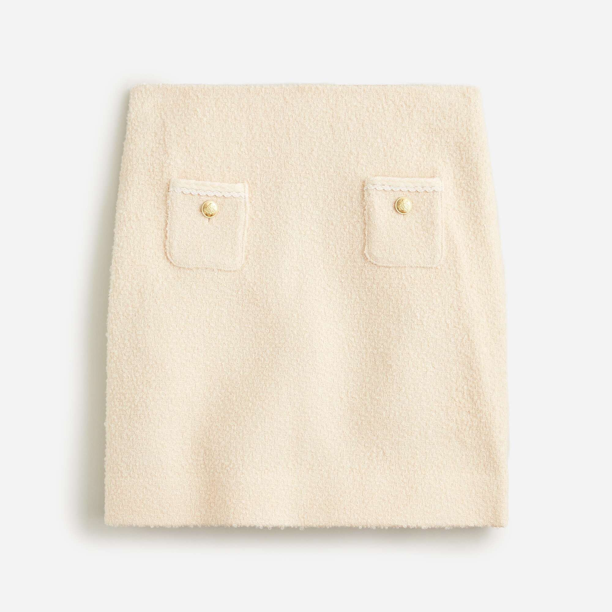 Mini skirt in wool-blend bouclé