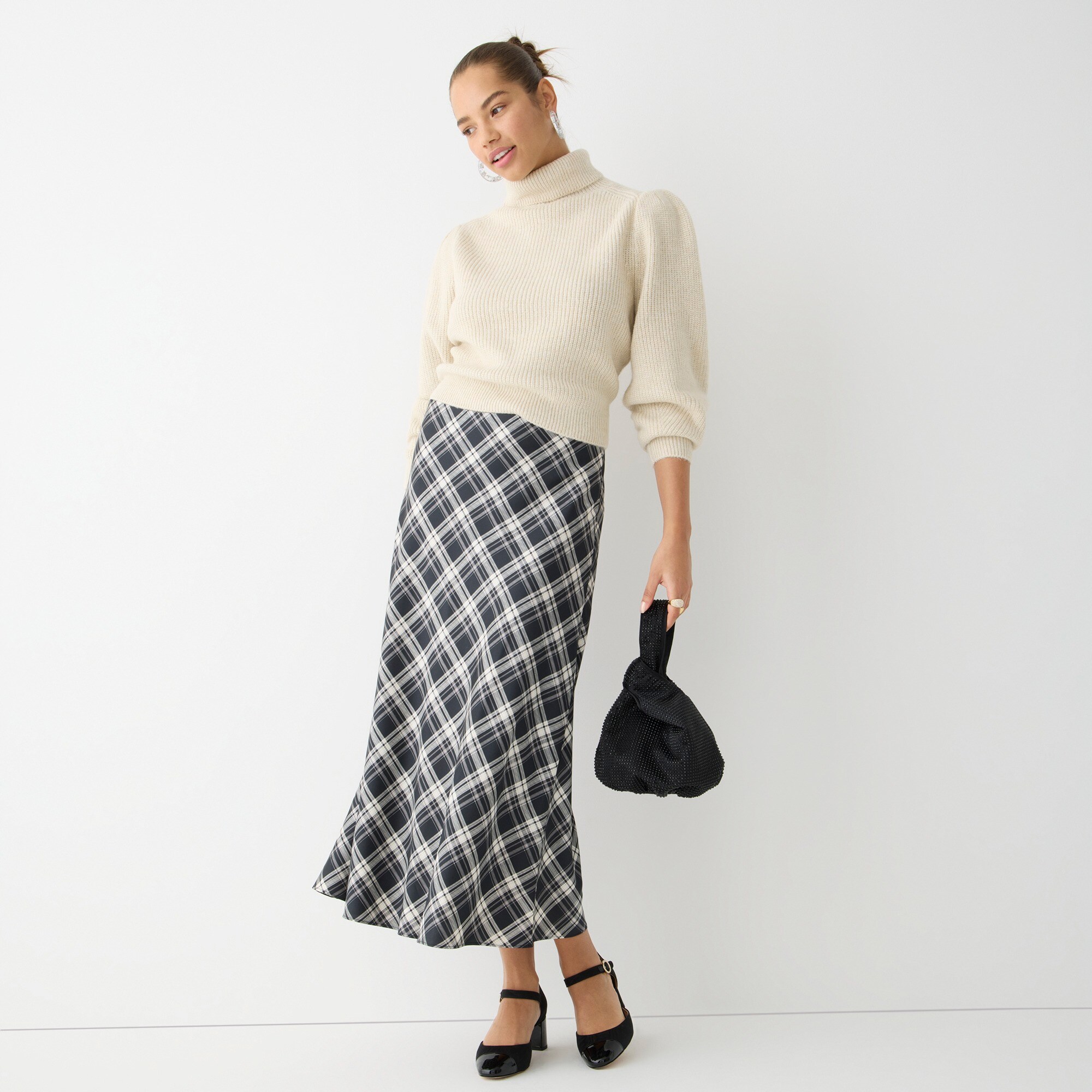 J.Crew Slip Skirt In Berkshire Plaid For Women
