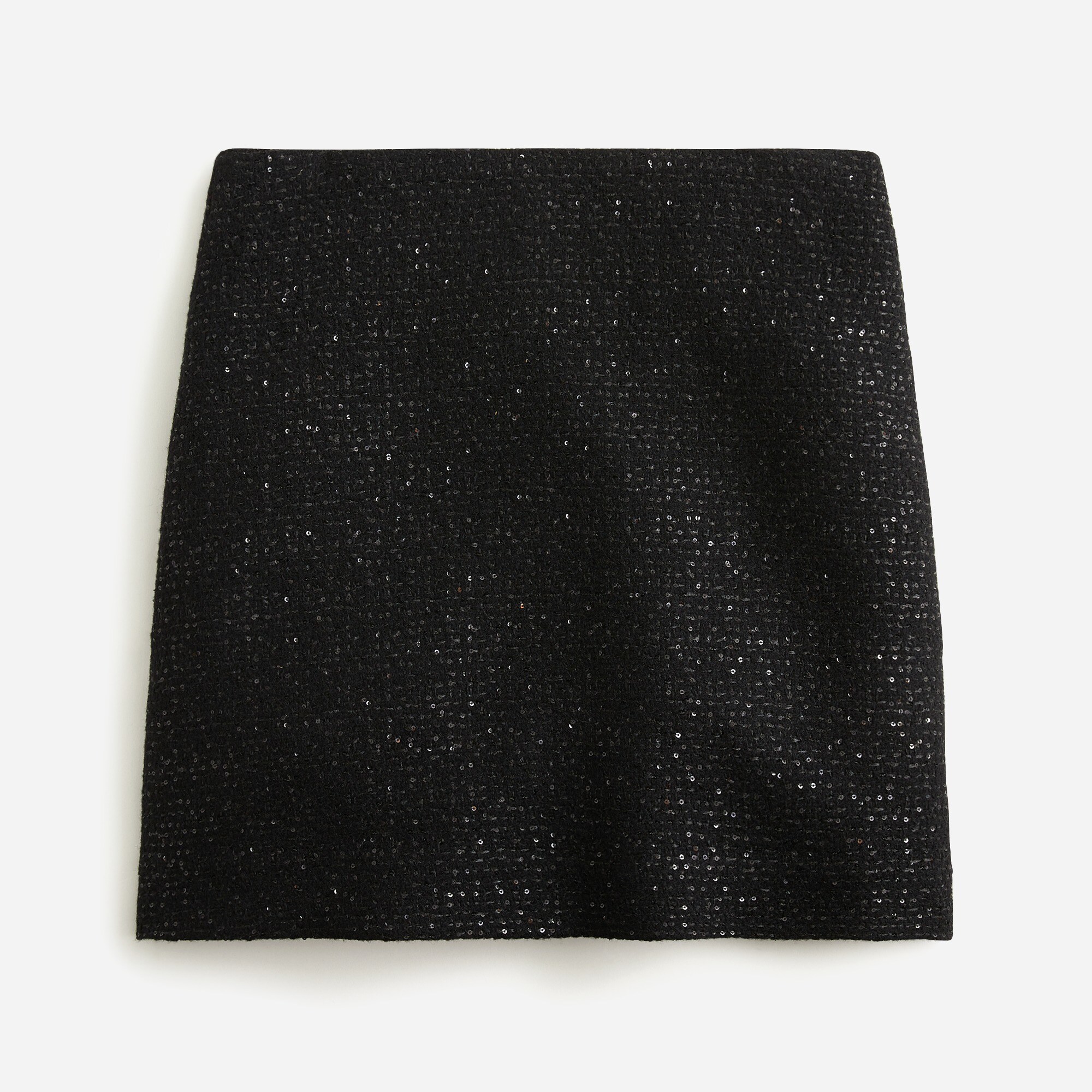 Sequin tweed mini skirt