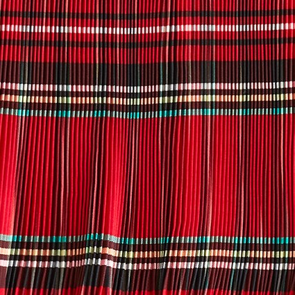 Pleated taffeta skirt in Good Tidings plaid DEEP RUBY j.crew: pleated taffeta skirt in good tidings plaid for women
