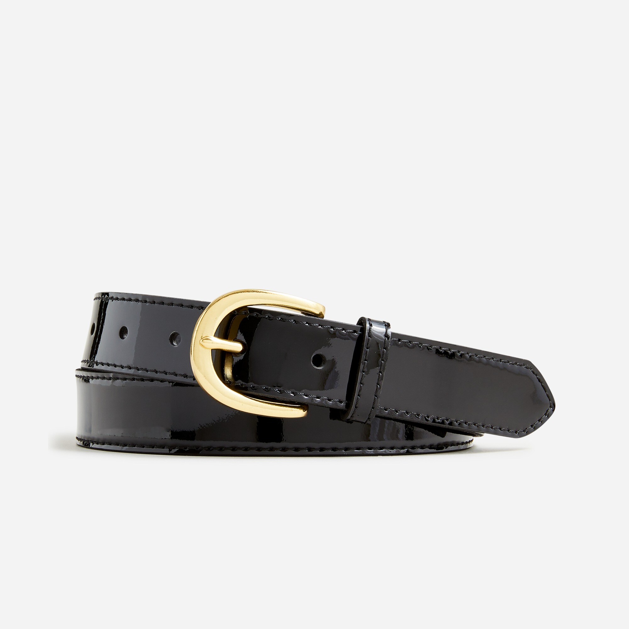 Classic Belt In Patent Leather For Women | J.Crew display picture 2