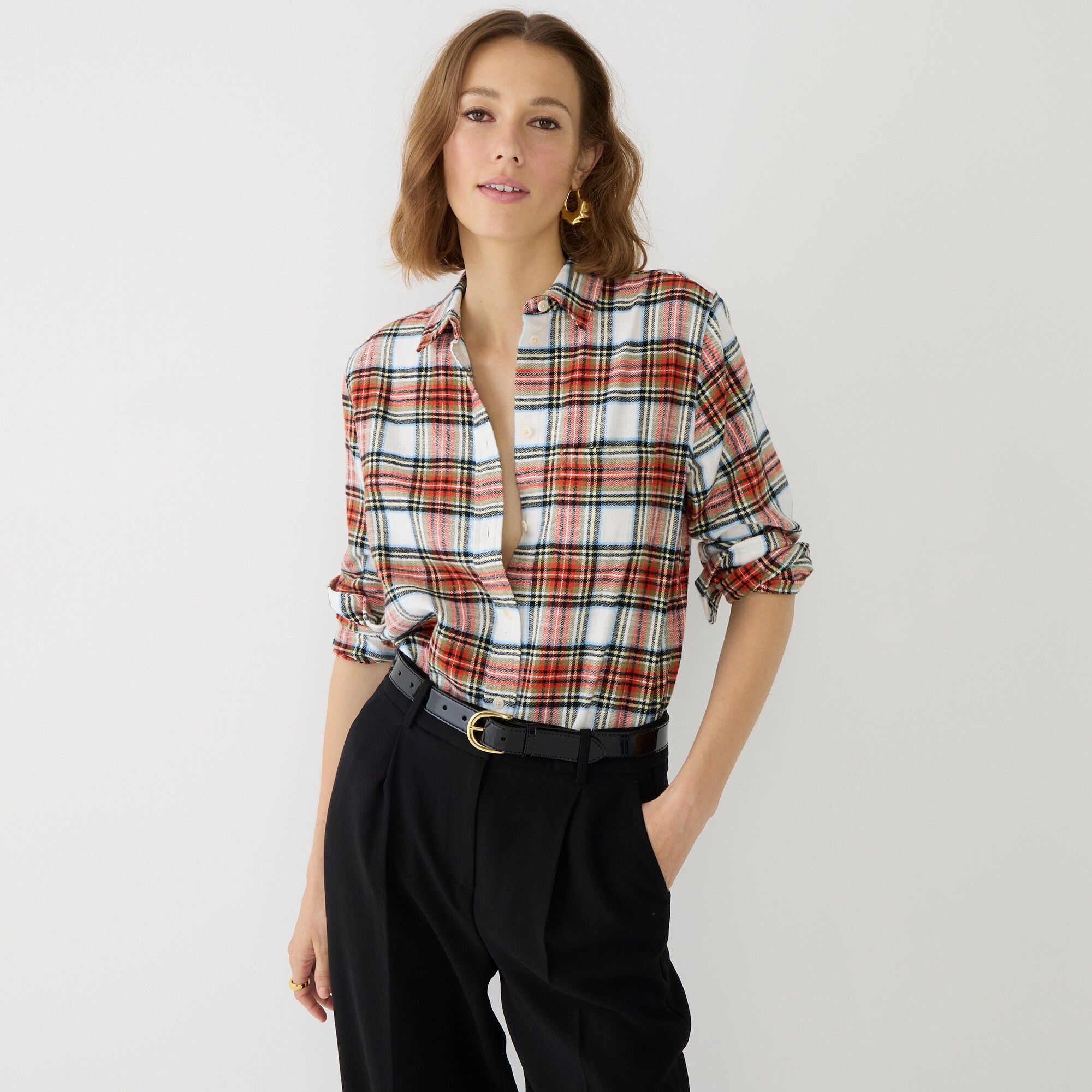 j-crew-classic-fit-flannel-shirt-in-snowy-stewart-tartan-for-women