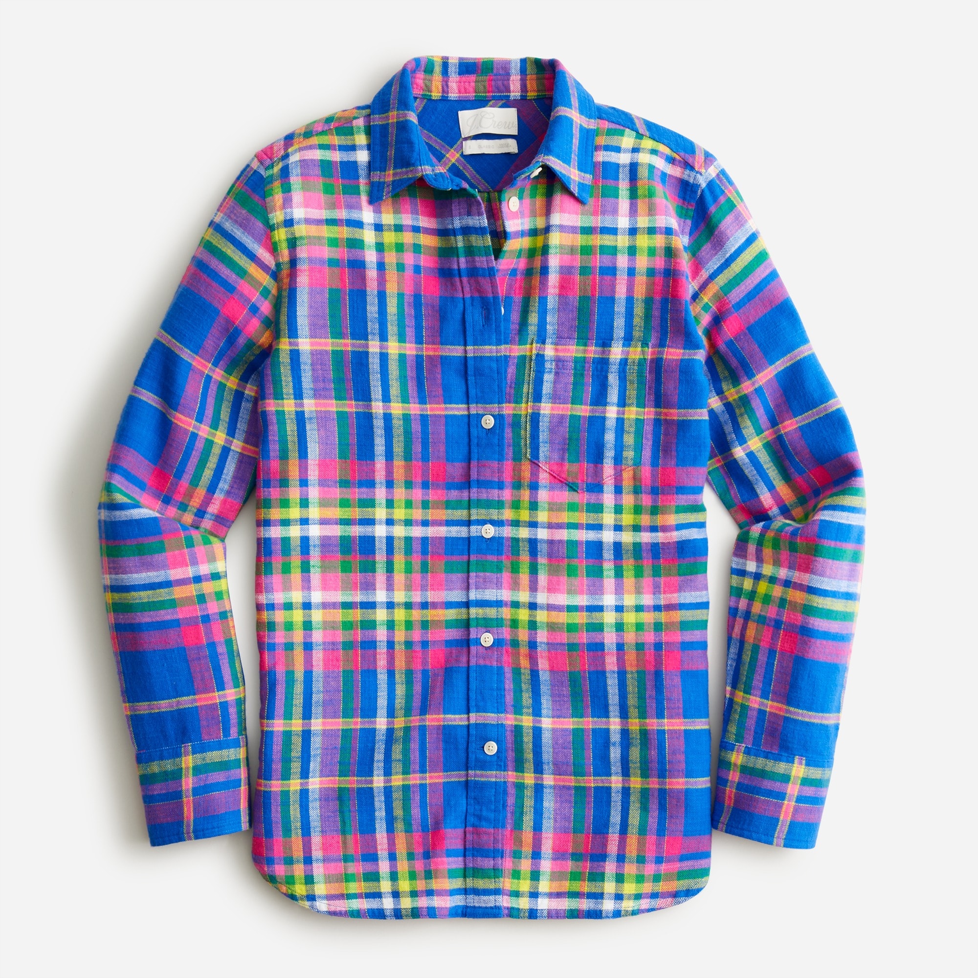 J crew women's plaid shirt 2025
