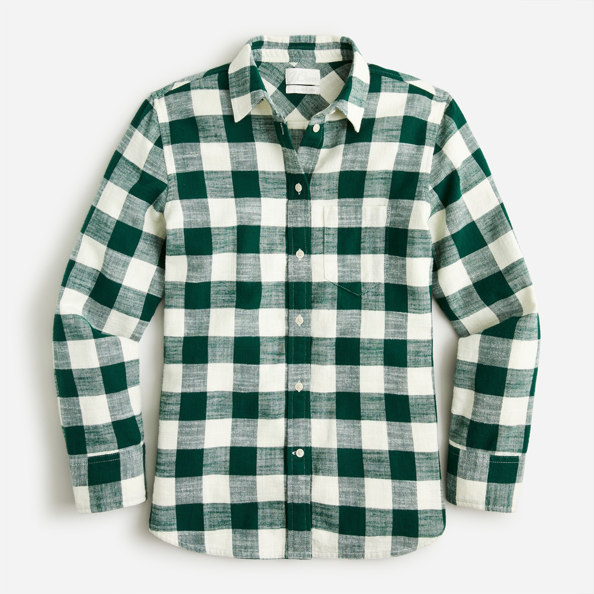 Classic-fit flannel shirt in buffalo check