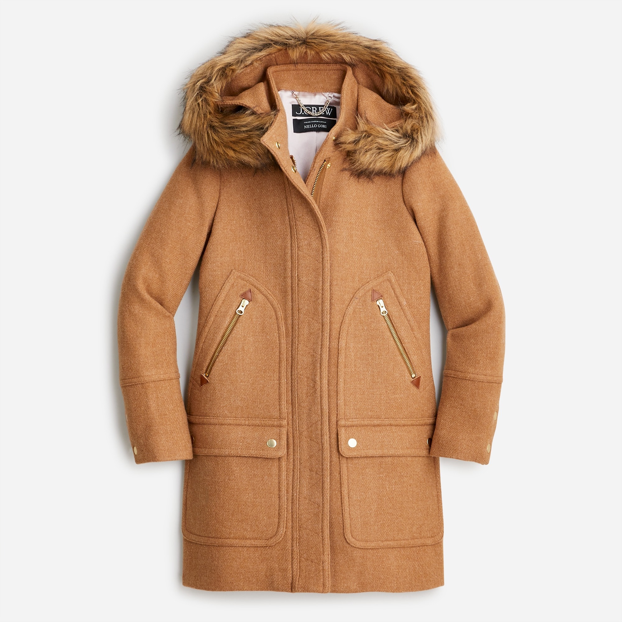 New chateau parka in Italian stadium-cloth