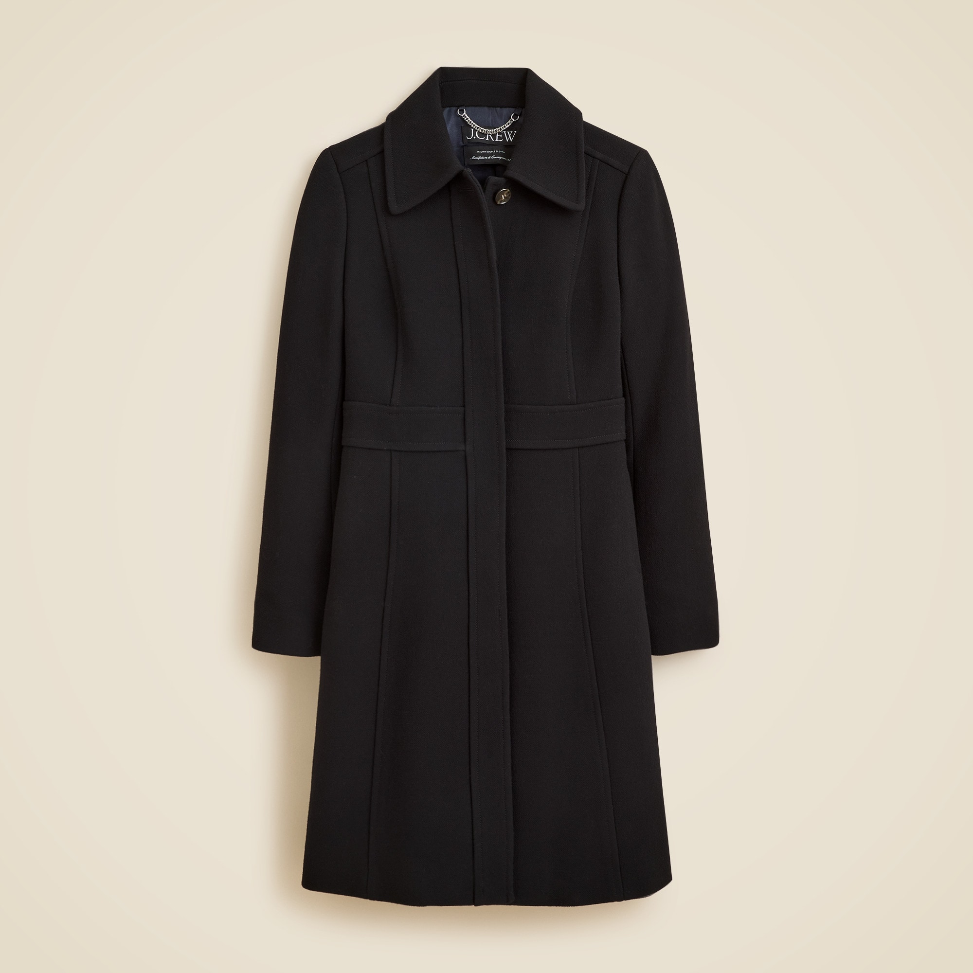  Petite new lady day topcoat in Italian double-cloth wool blend