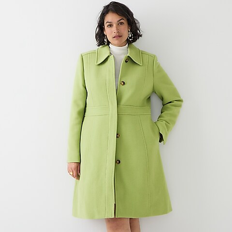 womens New lady day topcoat in Italian double-cloth wool
