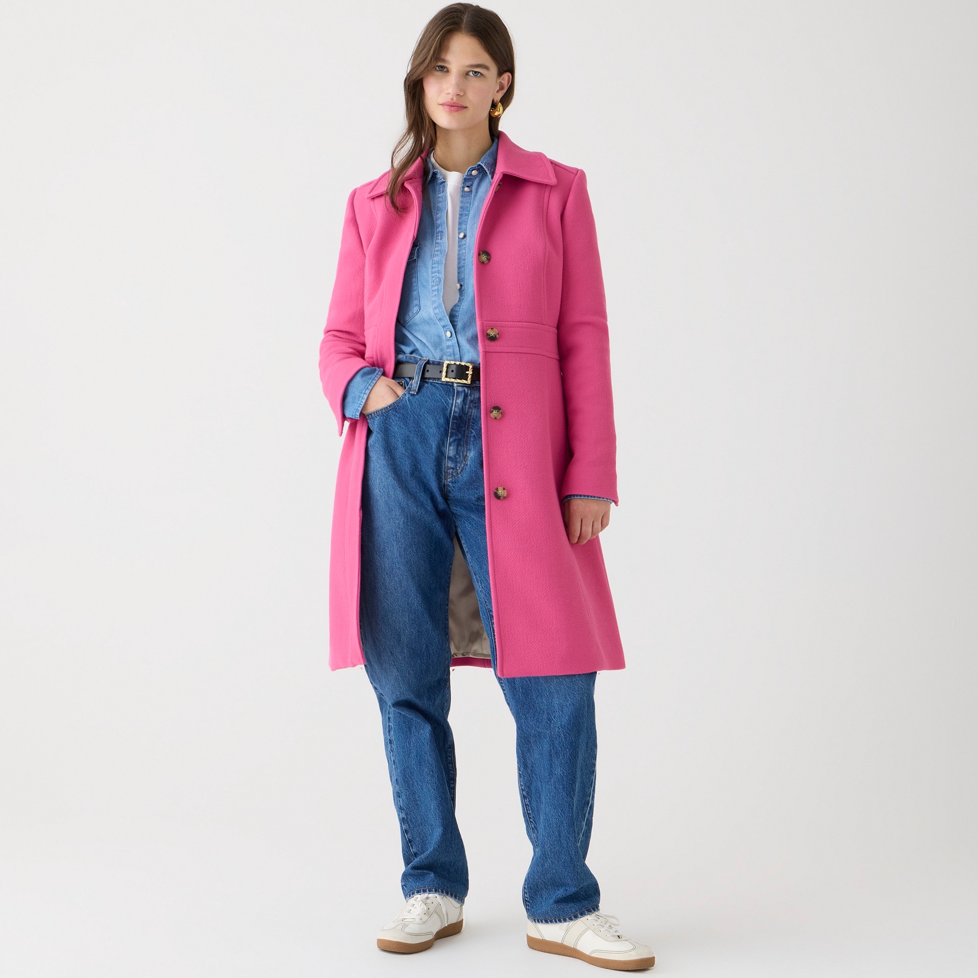 j.crew: new lady day topcoat in italian double-cloth wool blend for women