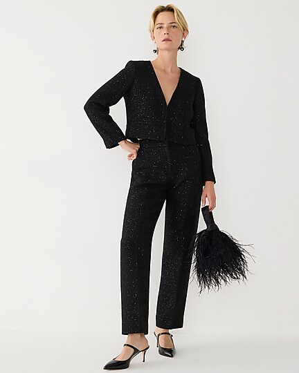 J.Crew: Kate Straight-leg Pant In Sequin Tweed For Women