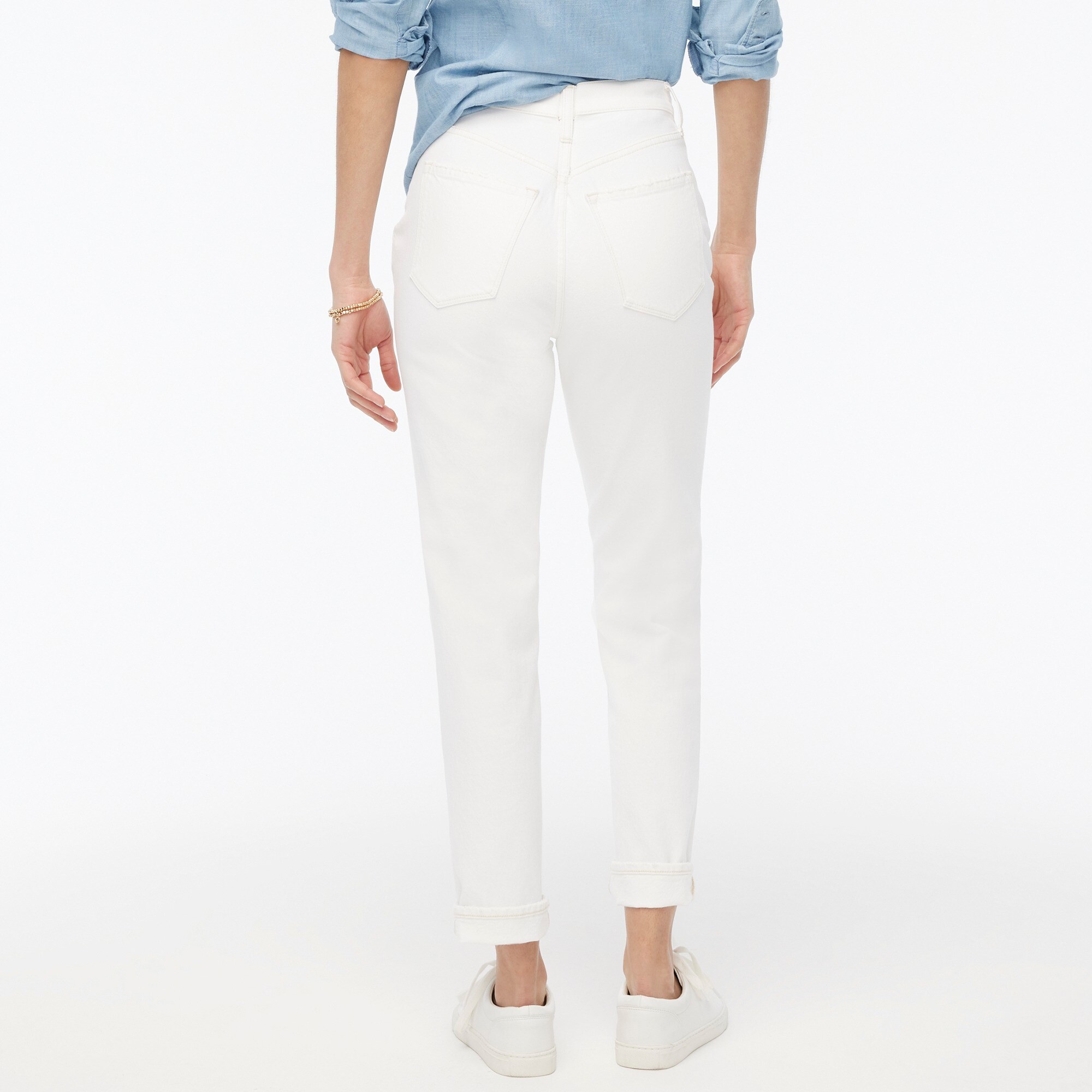Petite premium-edition high-rise straight jean