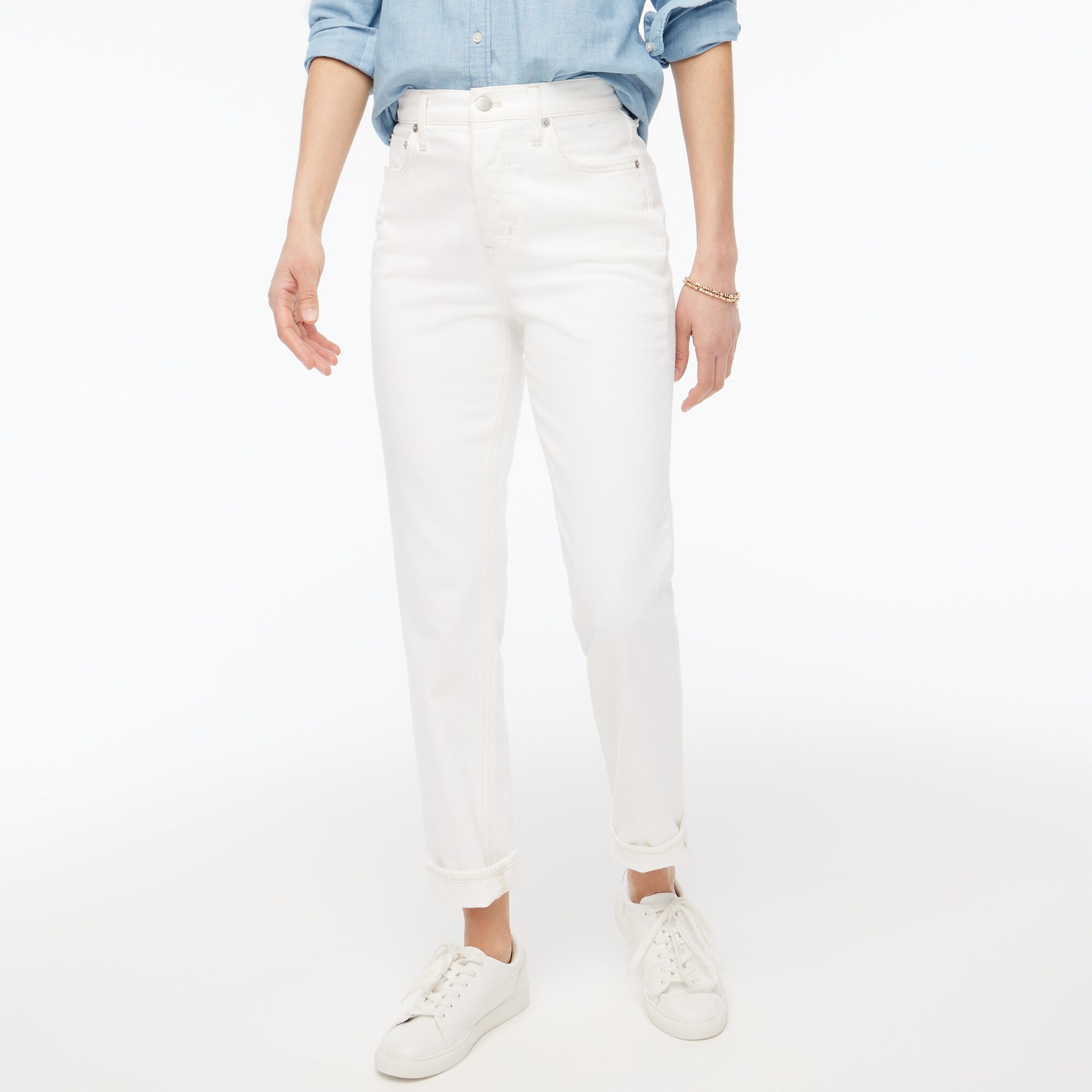 Petite premium-edition high-rise straight jean
