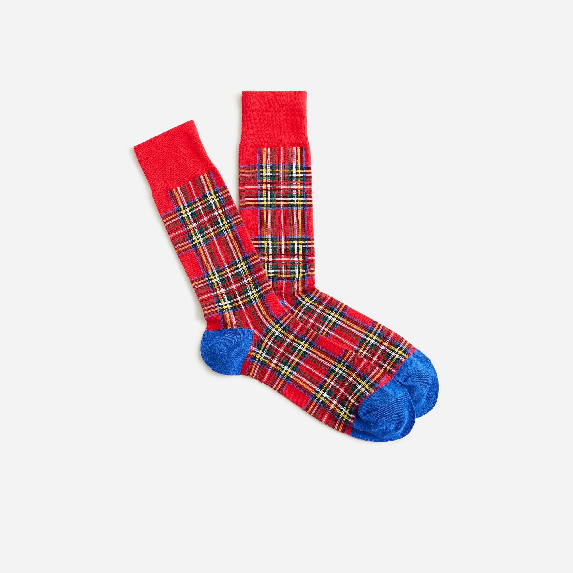 Holiday Plaid Dress Socks For Men | J.Crew