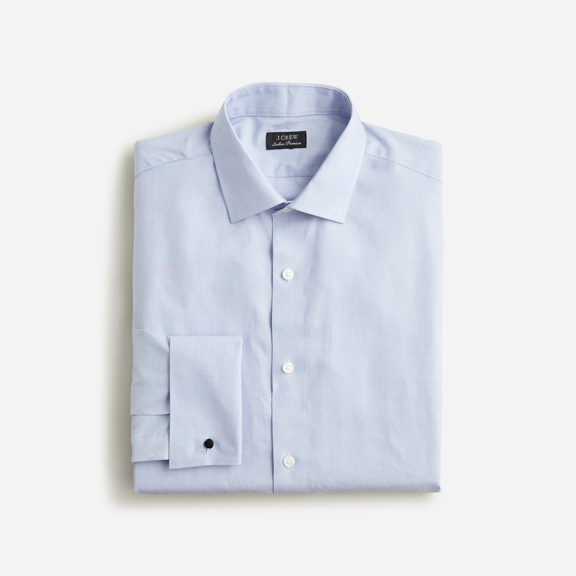 Ludlow Premium Fine Cotton Dress Shirt With French Cuffs For Men