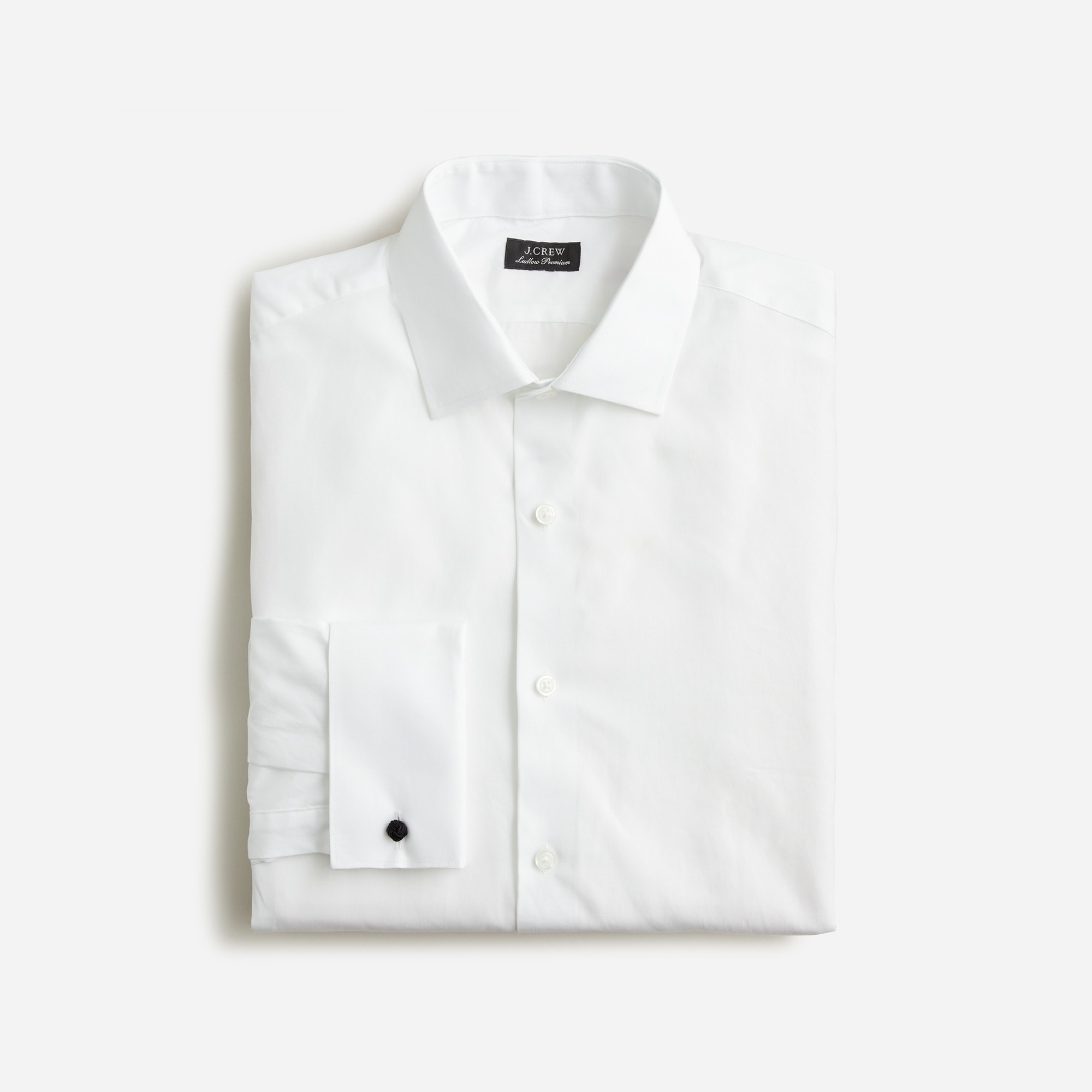 mens Ludlow Premium fine cotton dress shirt with french cuffs