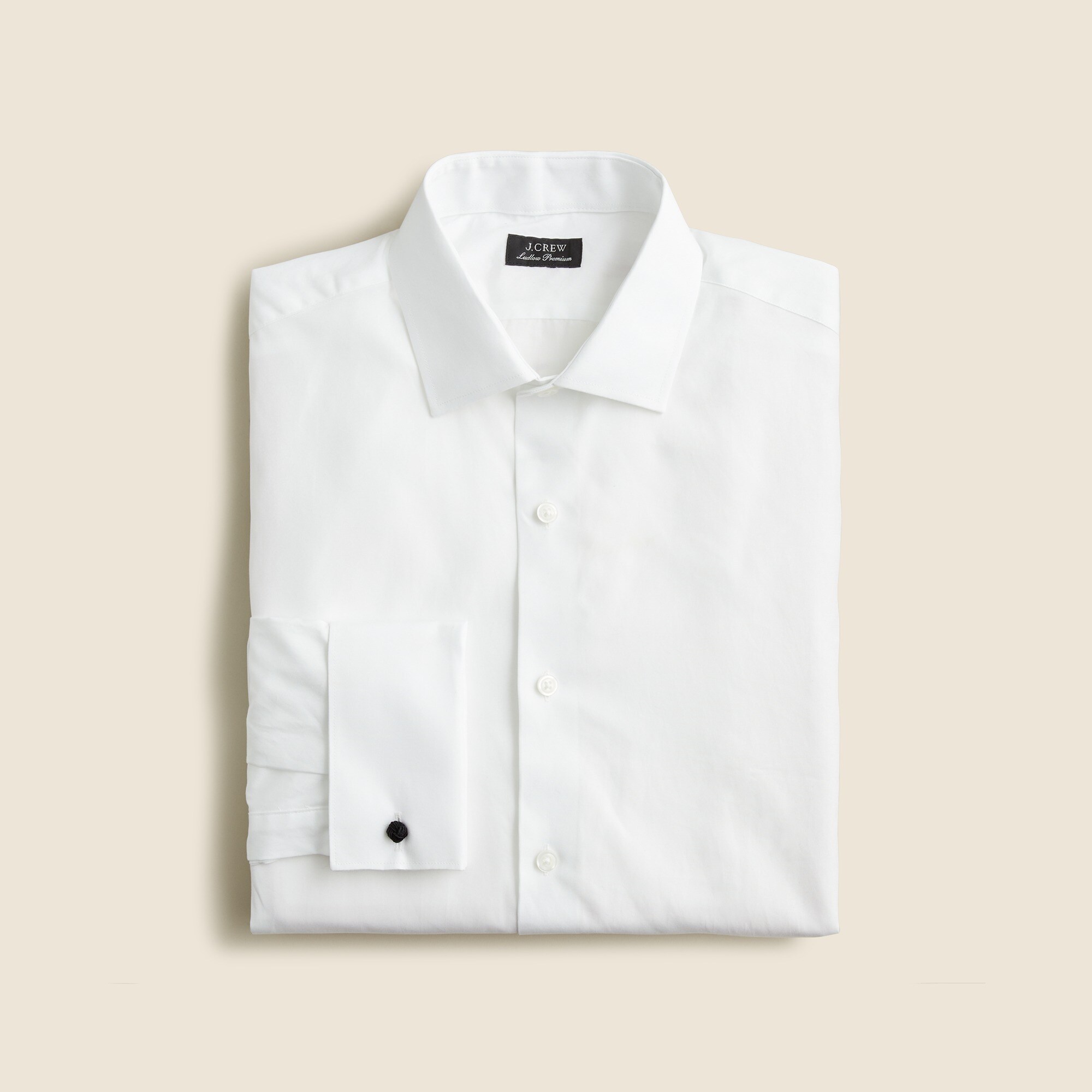  Ludlow Premium fine cotton dress shirt with french cuffs