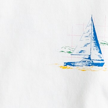 Made-in-the-USA sailing map graphic T-shirt WHITE SAILING MAP j.crew: made-in-the-usa sailing map graphic t-shirt for men