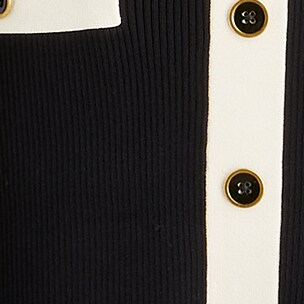 Contrast-trim sweater-dress BLACK IVORY j.crew: contrast-trim sweater-dress for women