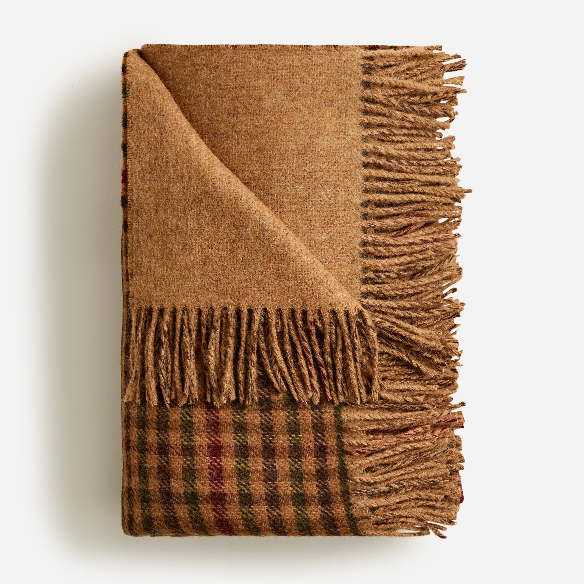  Abraham Moon &amp; Sons for J.Crew double-faced throw blanket in English wool