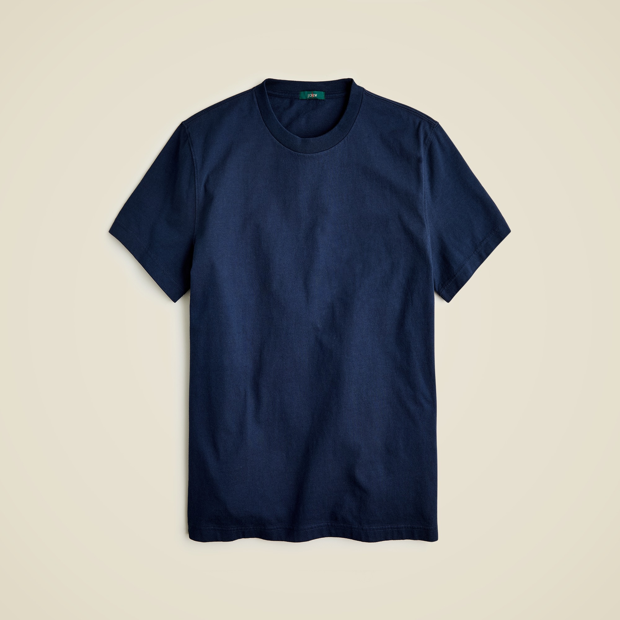 mens Relaxed premium-weight cotton no-pocket T-shirt