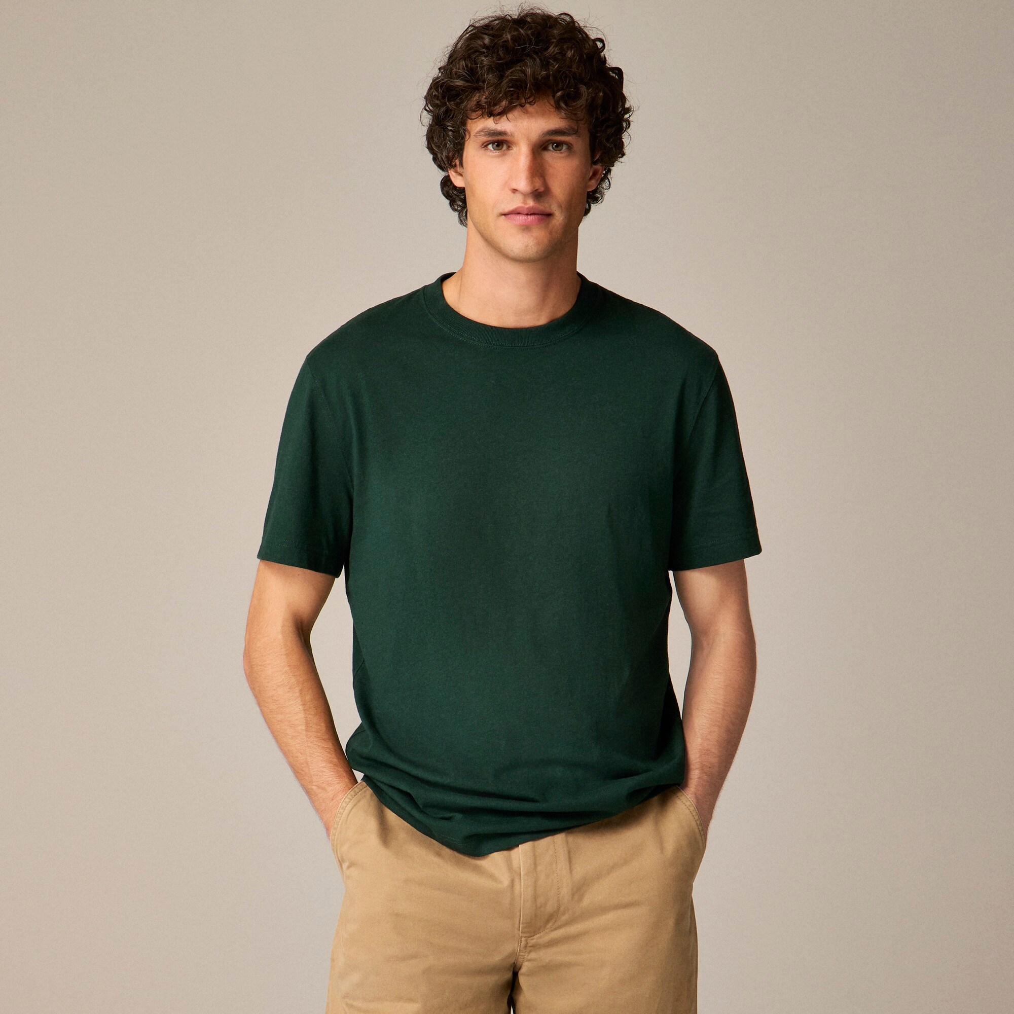 Relaxed premium-weight cotton T-shirt