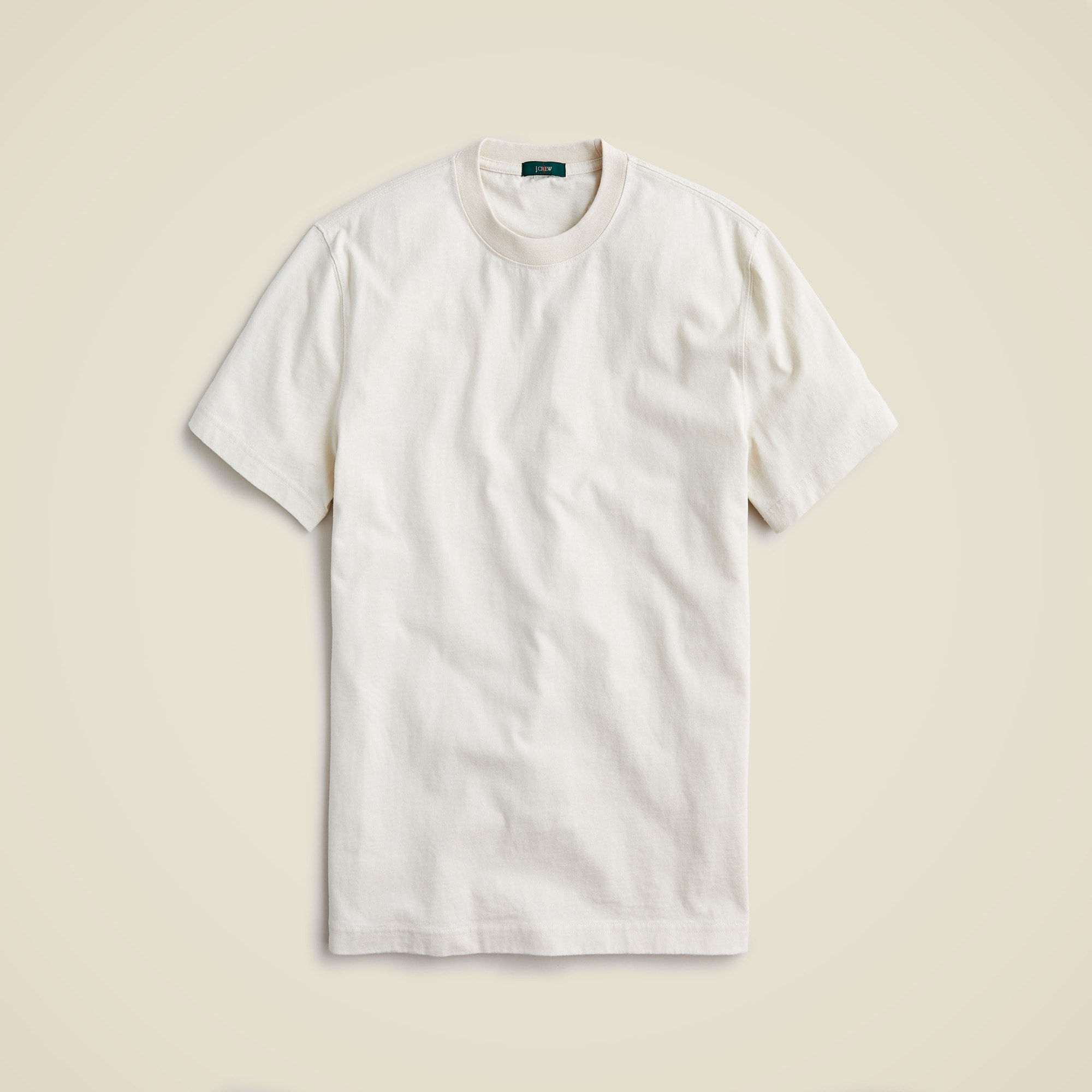 mens Relaxed premium-weight cotton no-pocket T-shirt