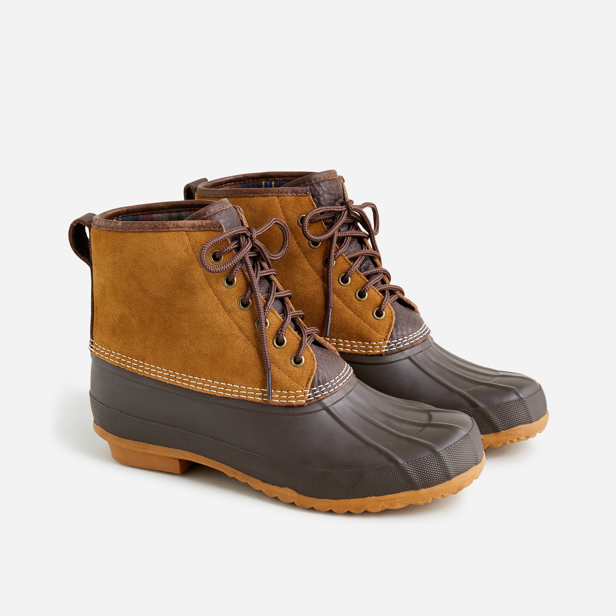 J. Crew Heritage Duck Boots in Quilted Nylon Khaki Loden Multi Lace Up Shoes‎ 10 The 10 Best Duck Boots of 2026, Tested and Reviewed main image 2