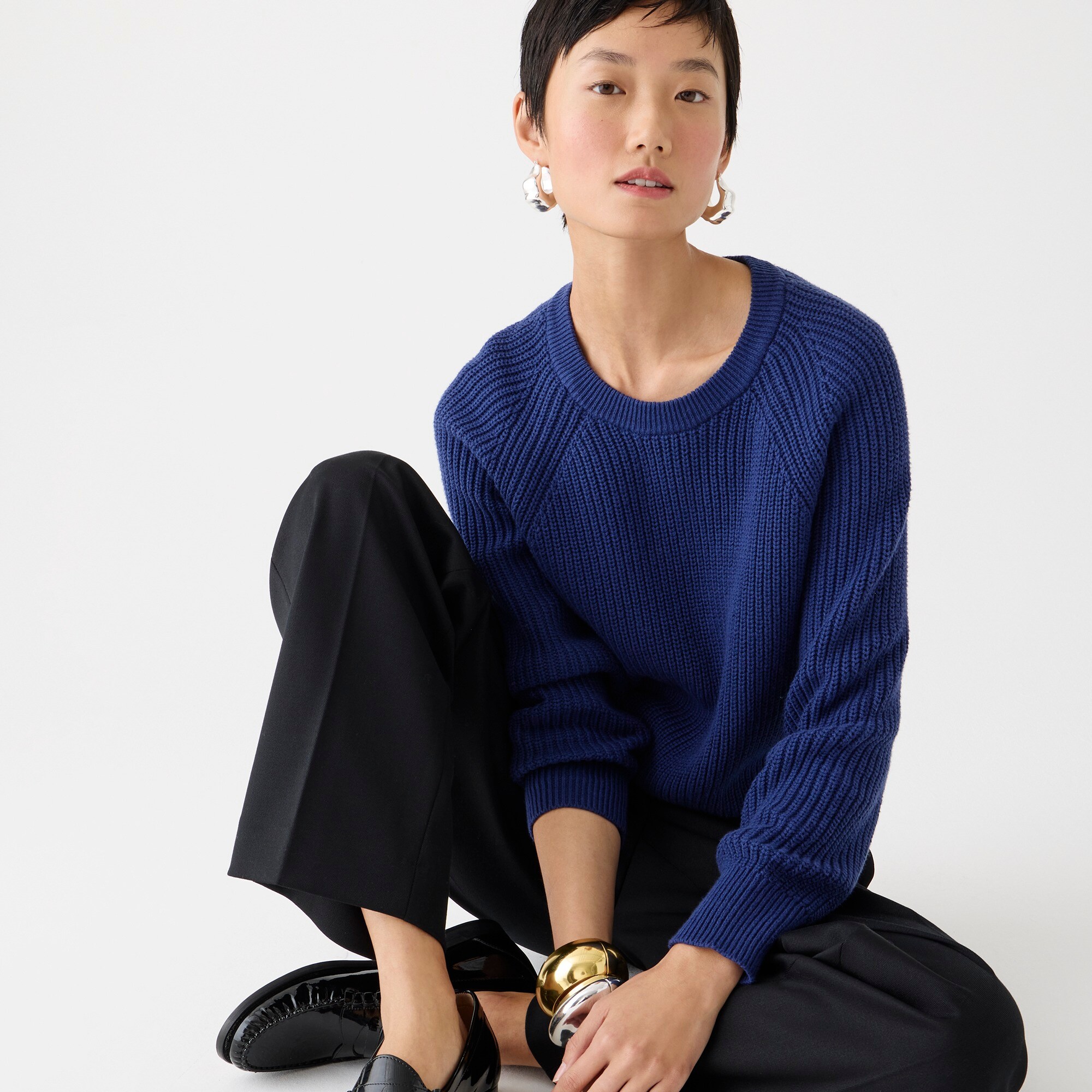 Cotton fisherman sweater