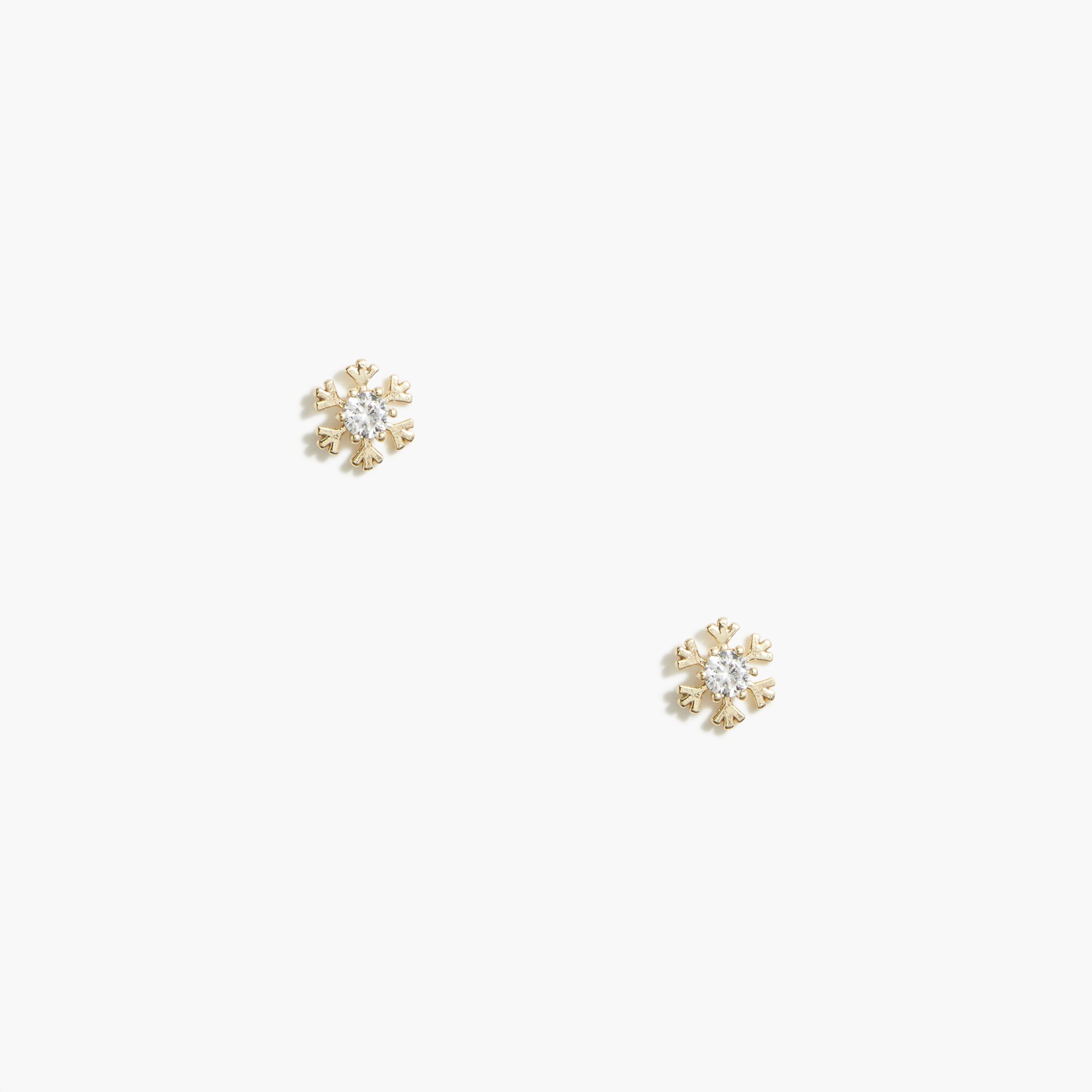 Snowflake stud earrings