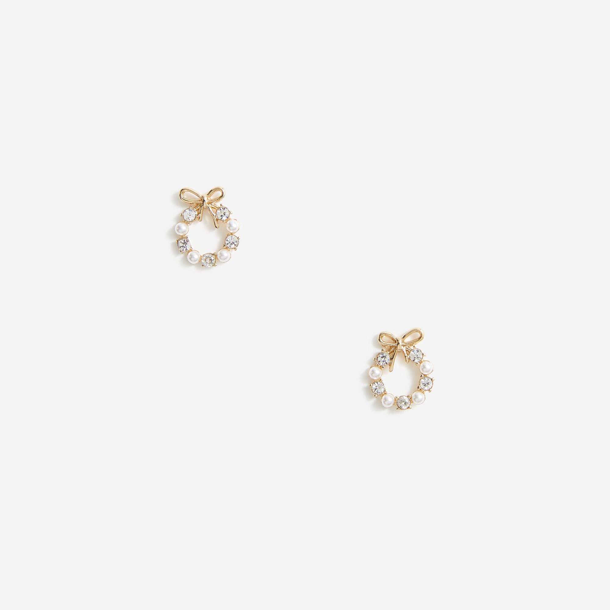 wreath stud earrings for women