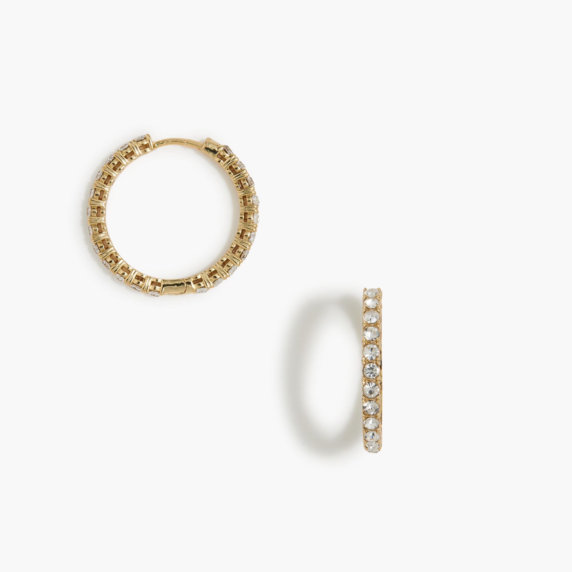 Crystal hoop earrings