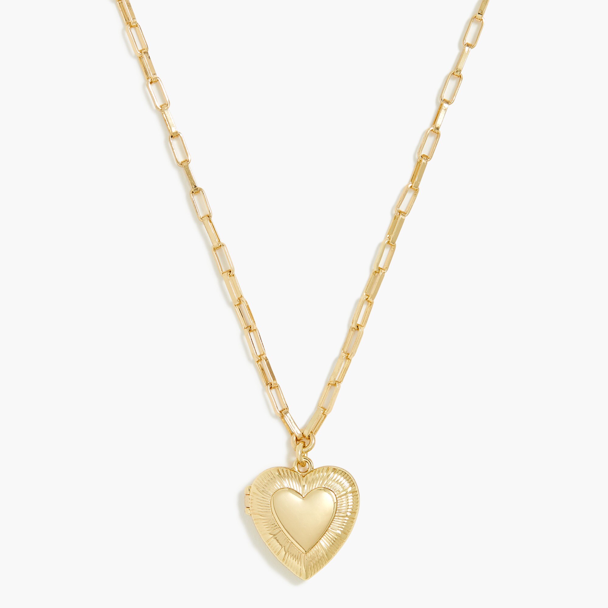Heart locket necklace