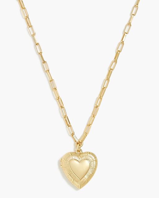 womens Heart locket necklace